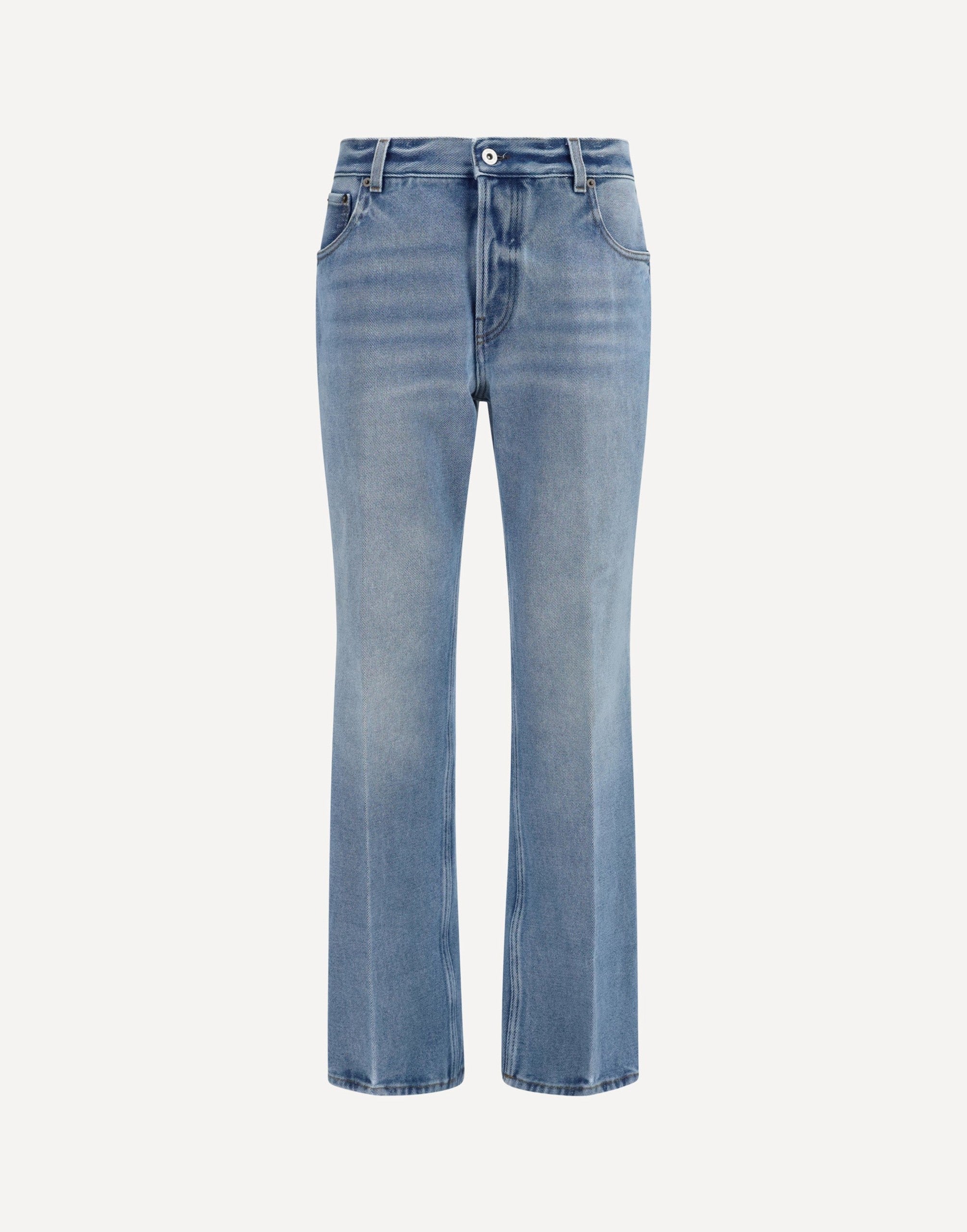 Miu Miu Washed Denim Five-Pocket Jeans
