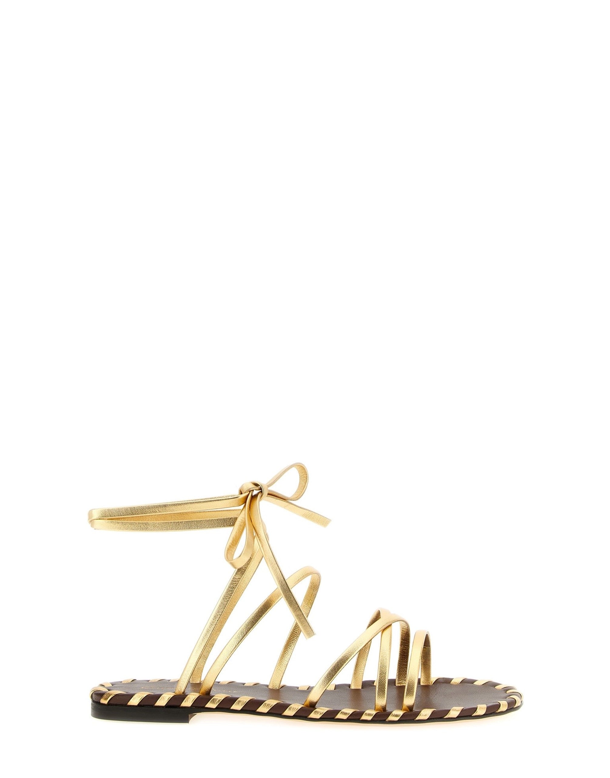 Gianvito Rossi صنادل نابا برباط الكاحل