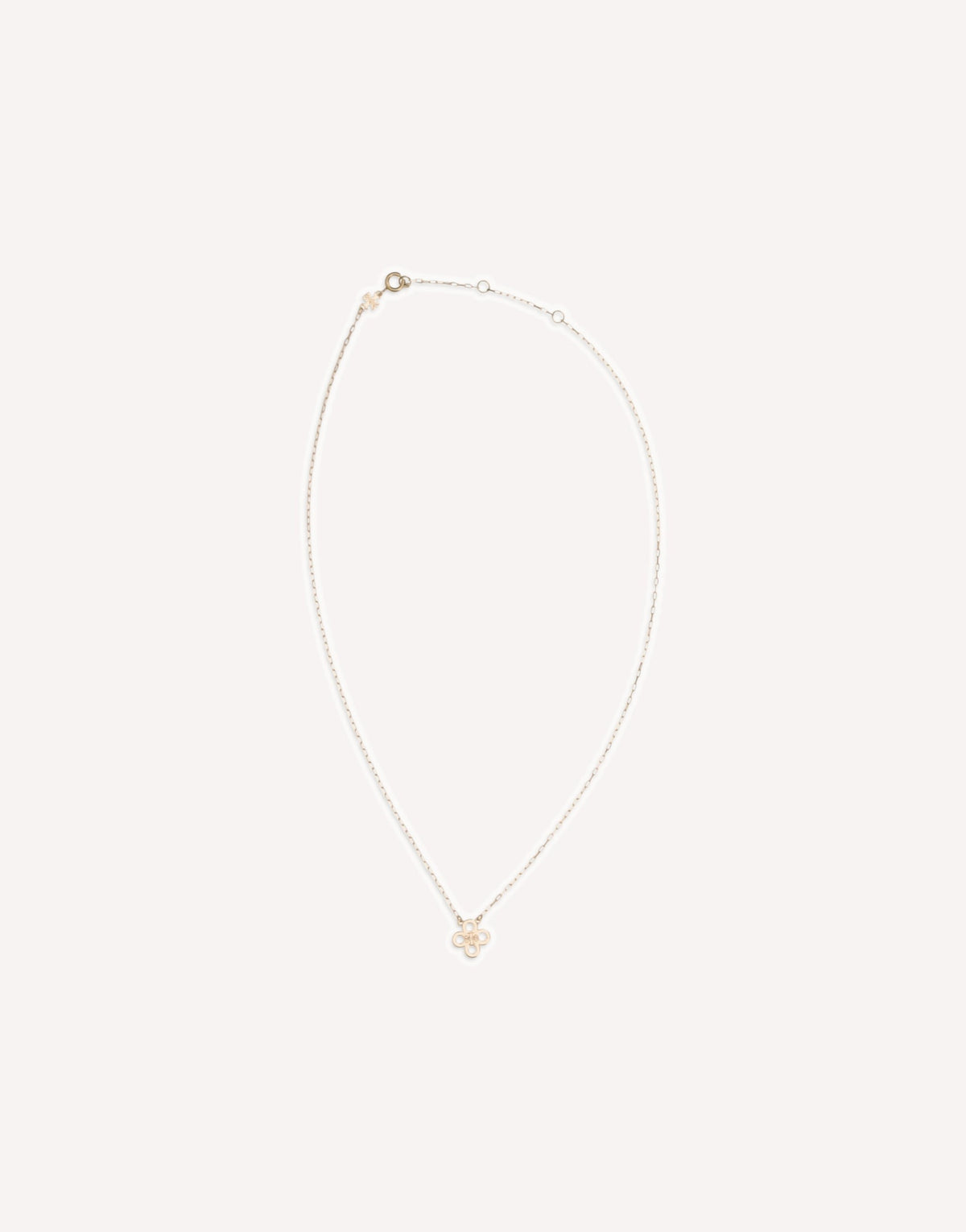Tory Burch Forget Me Not Clover Pendant Necklace