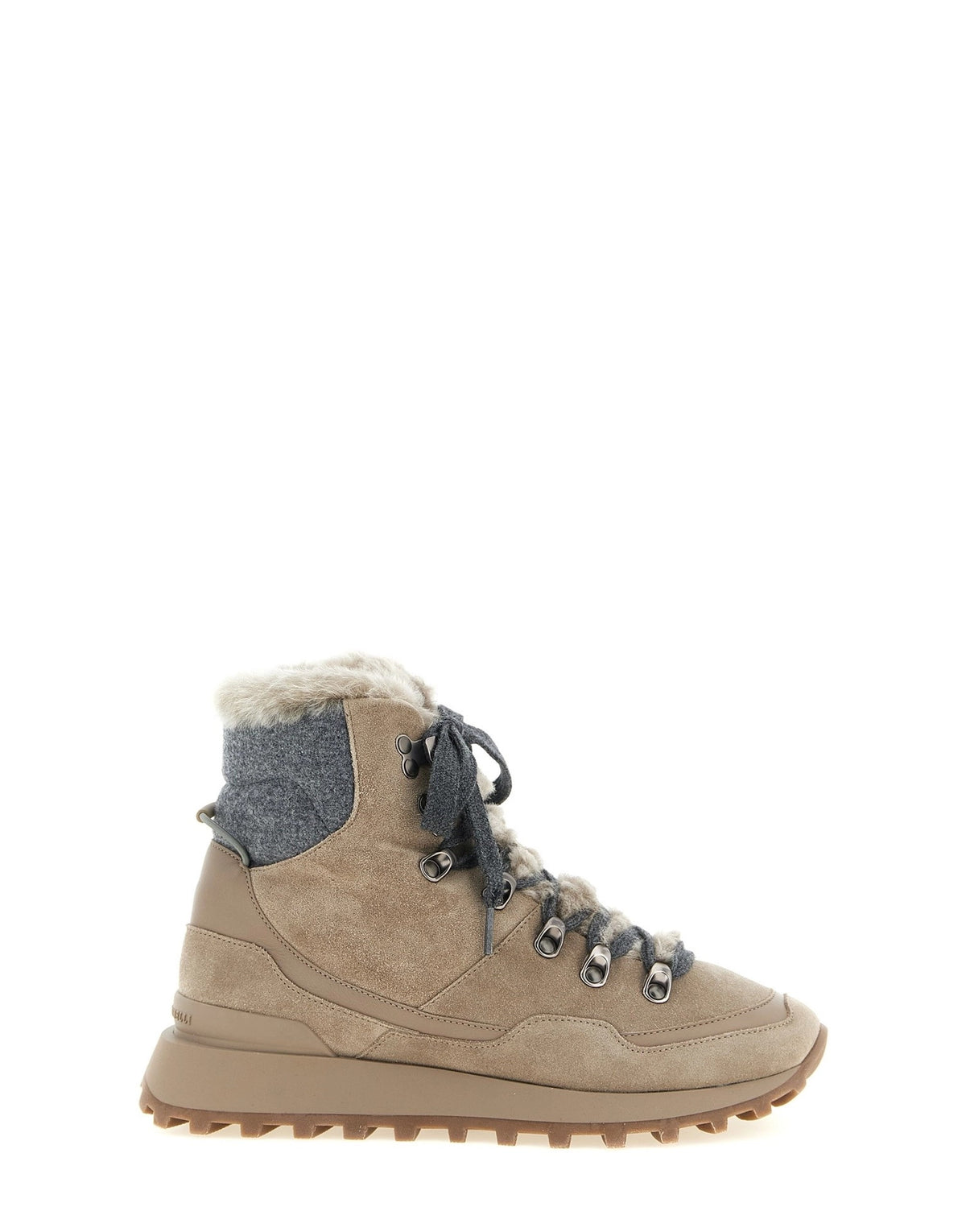 Brunello Cucinelli Lace-Up Ankle Boots With Hooks