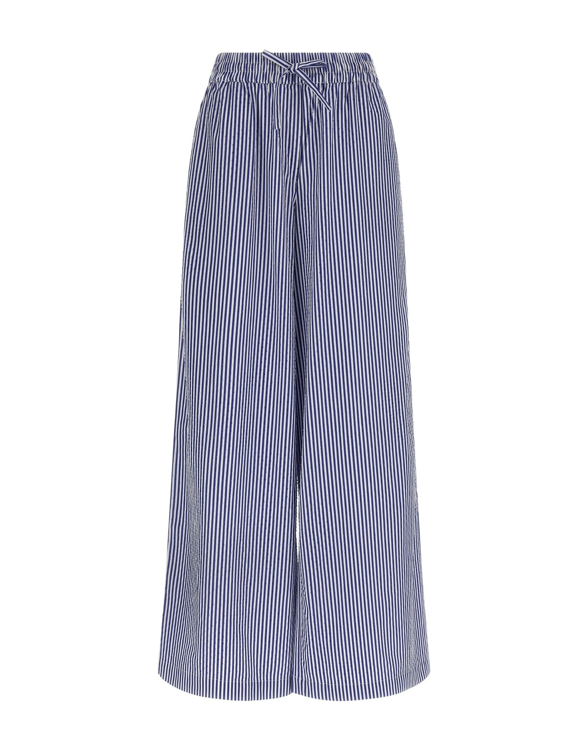 P.A.R.O.S.H. Pantalones a rayas con strass Cashine