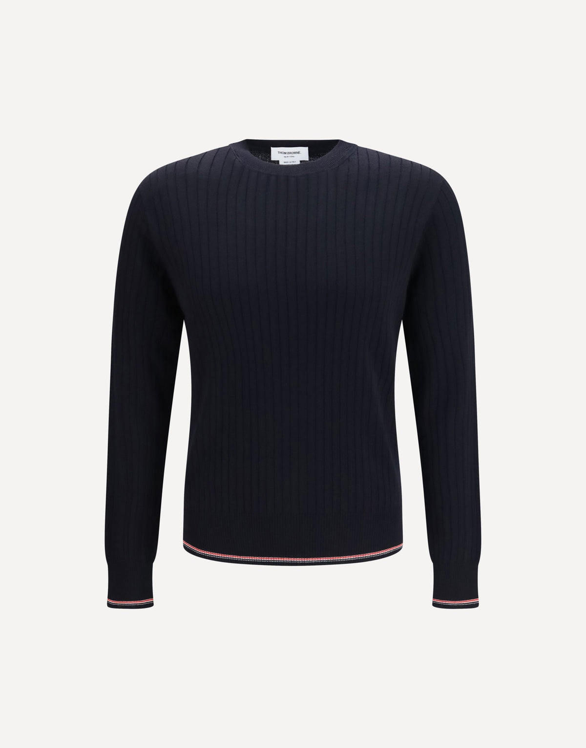 Thom Browne Crewneck Cotton Knit Sweater