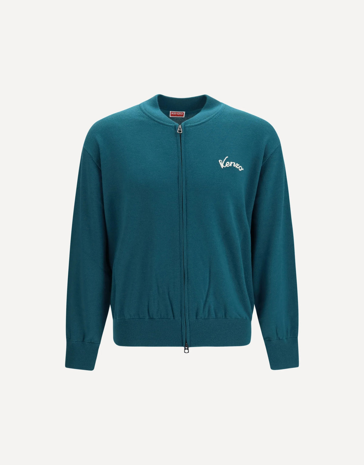 Kenzo Eiffel Tower Wool Zip Cardigan