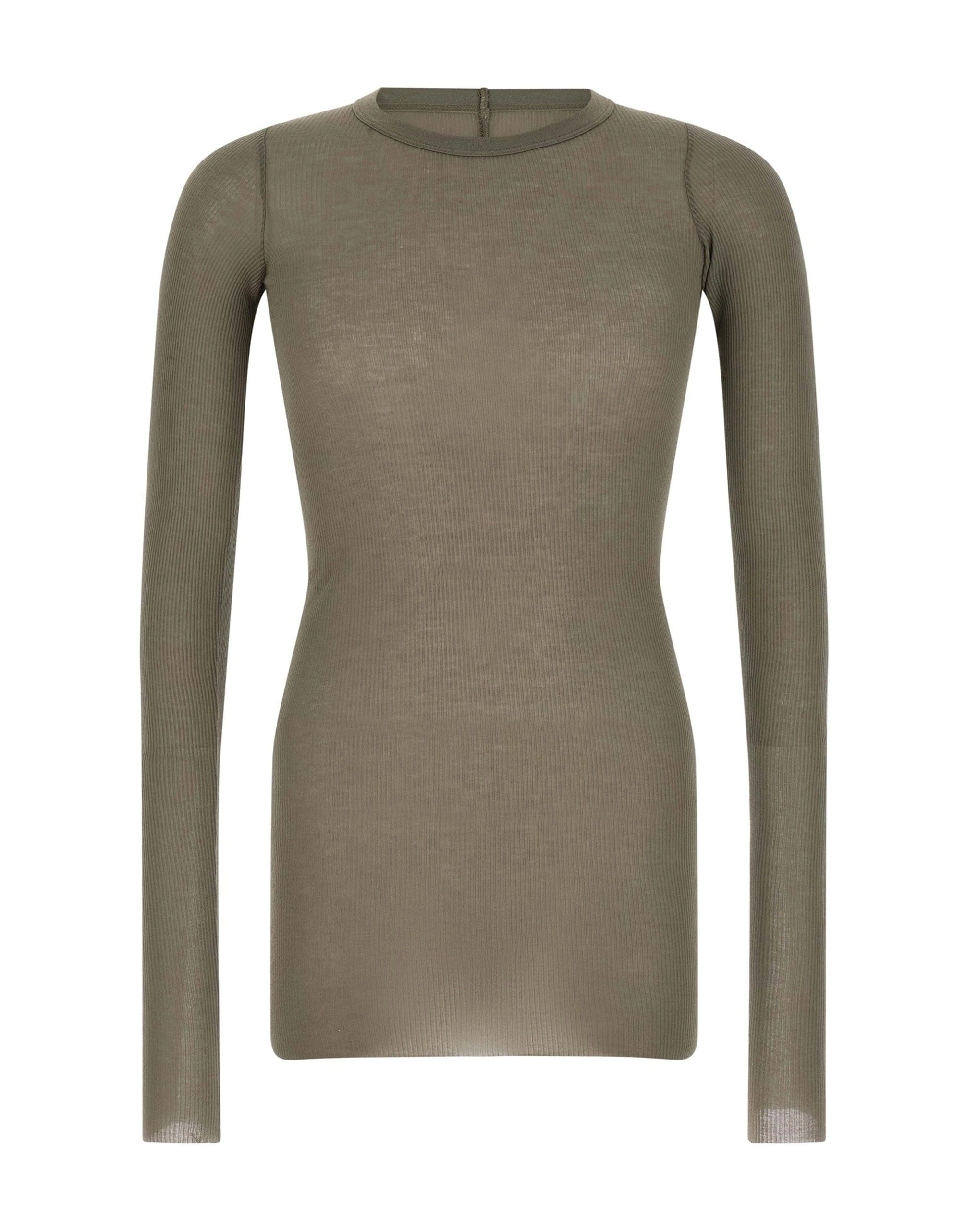 Rick Owens Geripptes Langarm-T-Shirt