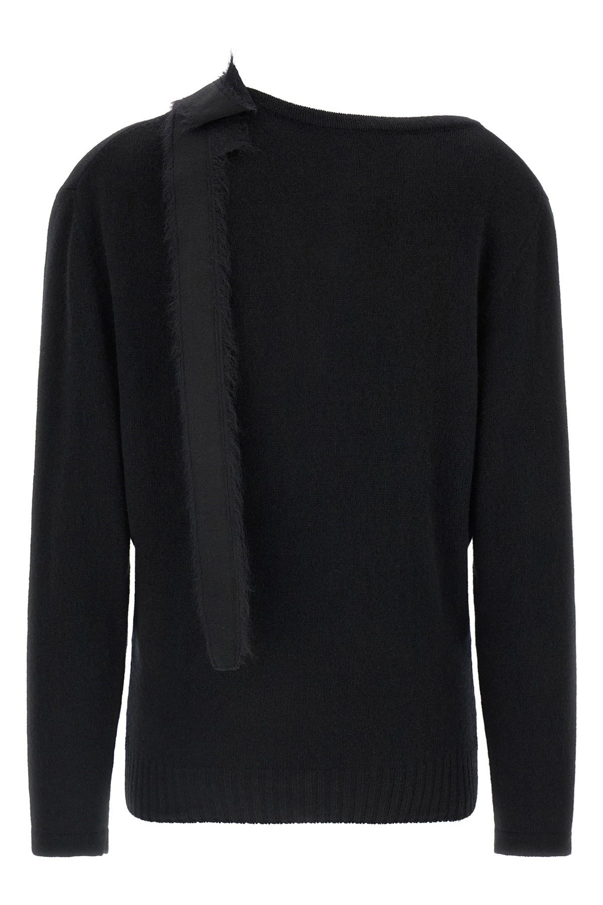 Alberta Ferretti Asymmetrical Bow Cashmere Sweater - alternate view