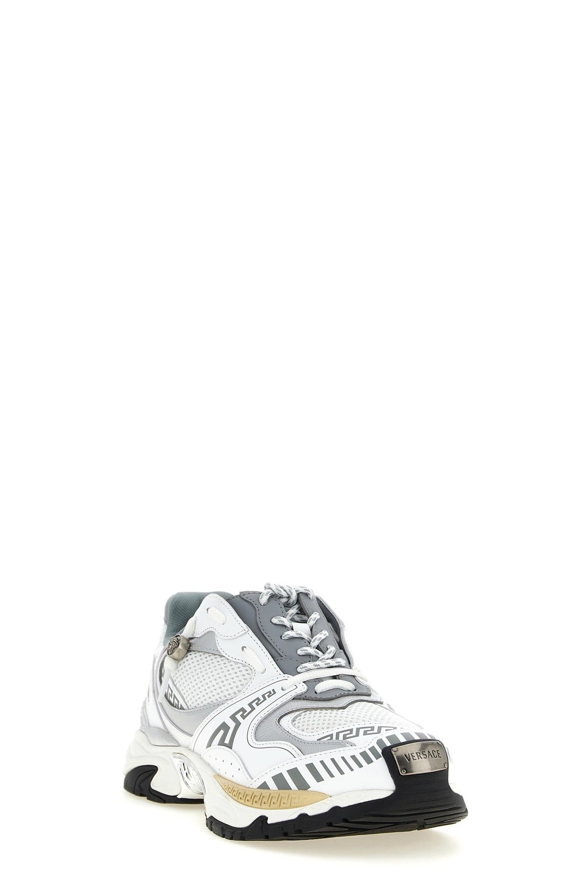 Versace Icaro Mesh And Leather Sneakers