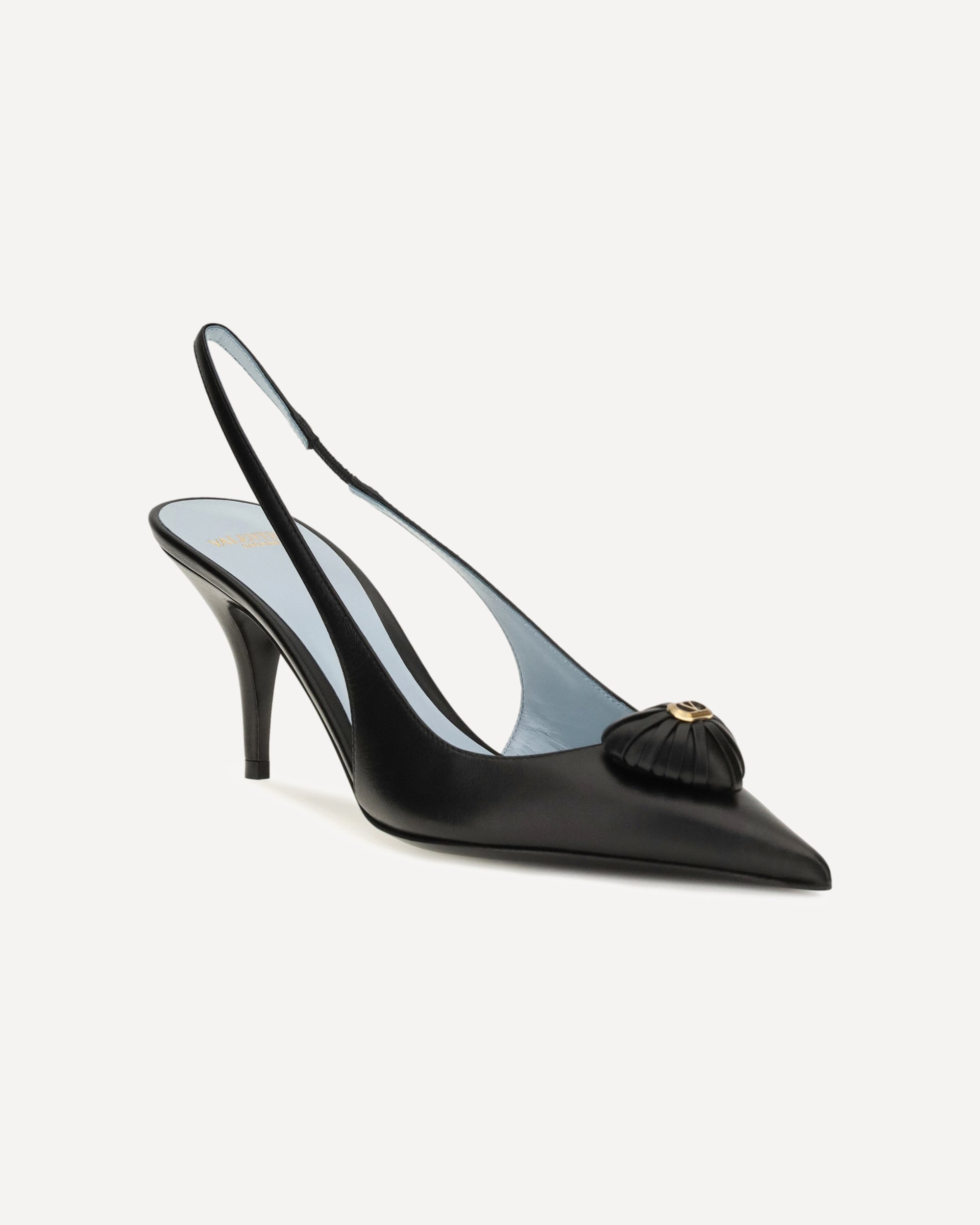 Valentino Garavani Coeur Royal Slingback Leather Pumps