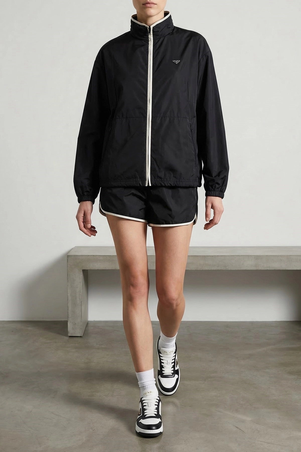 Prada Downtown Leather Sneakers - alternate view