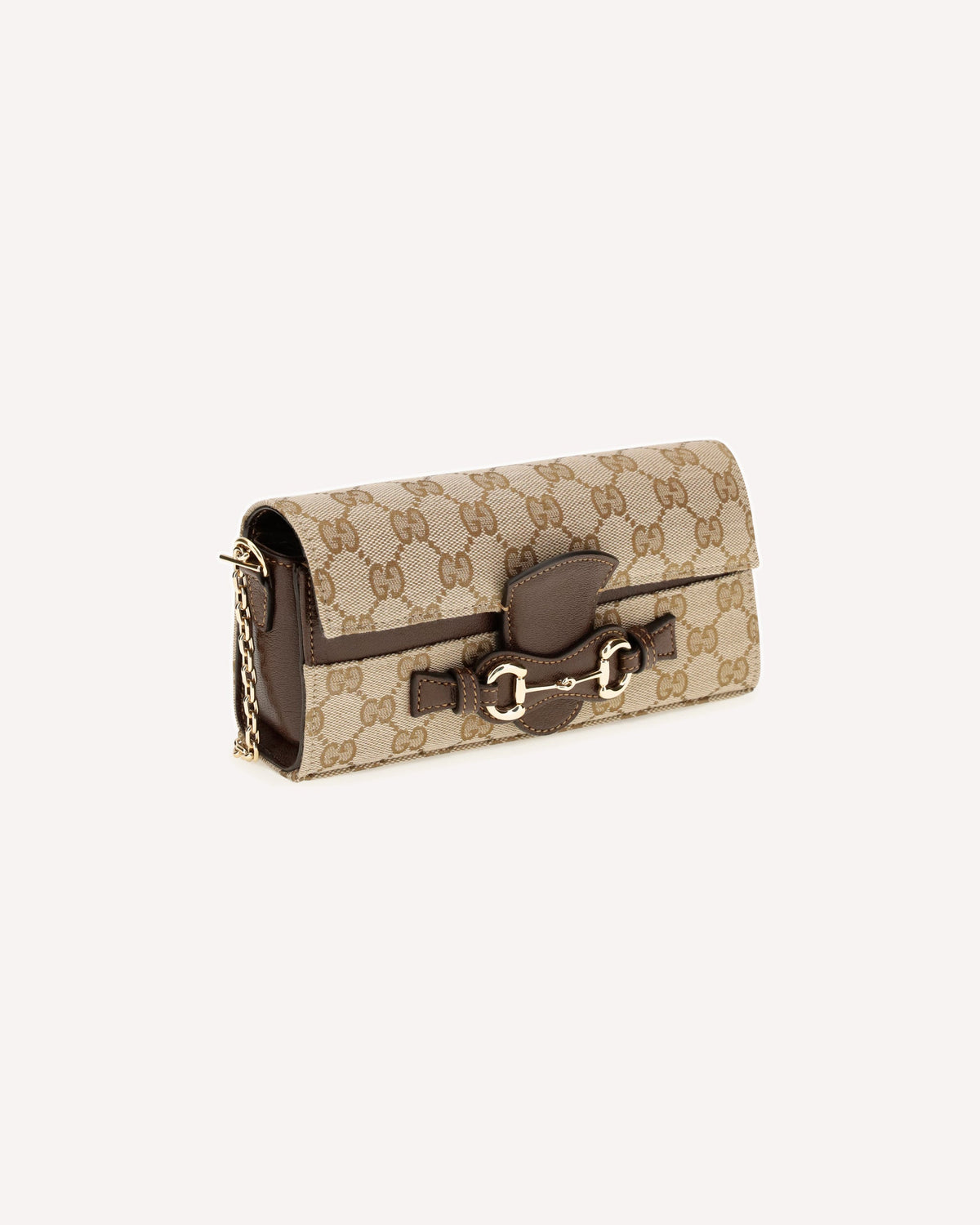 Gucci GG Fabric Chain Wallet With Horsebit - alternate view
