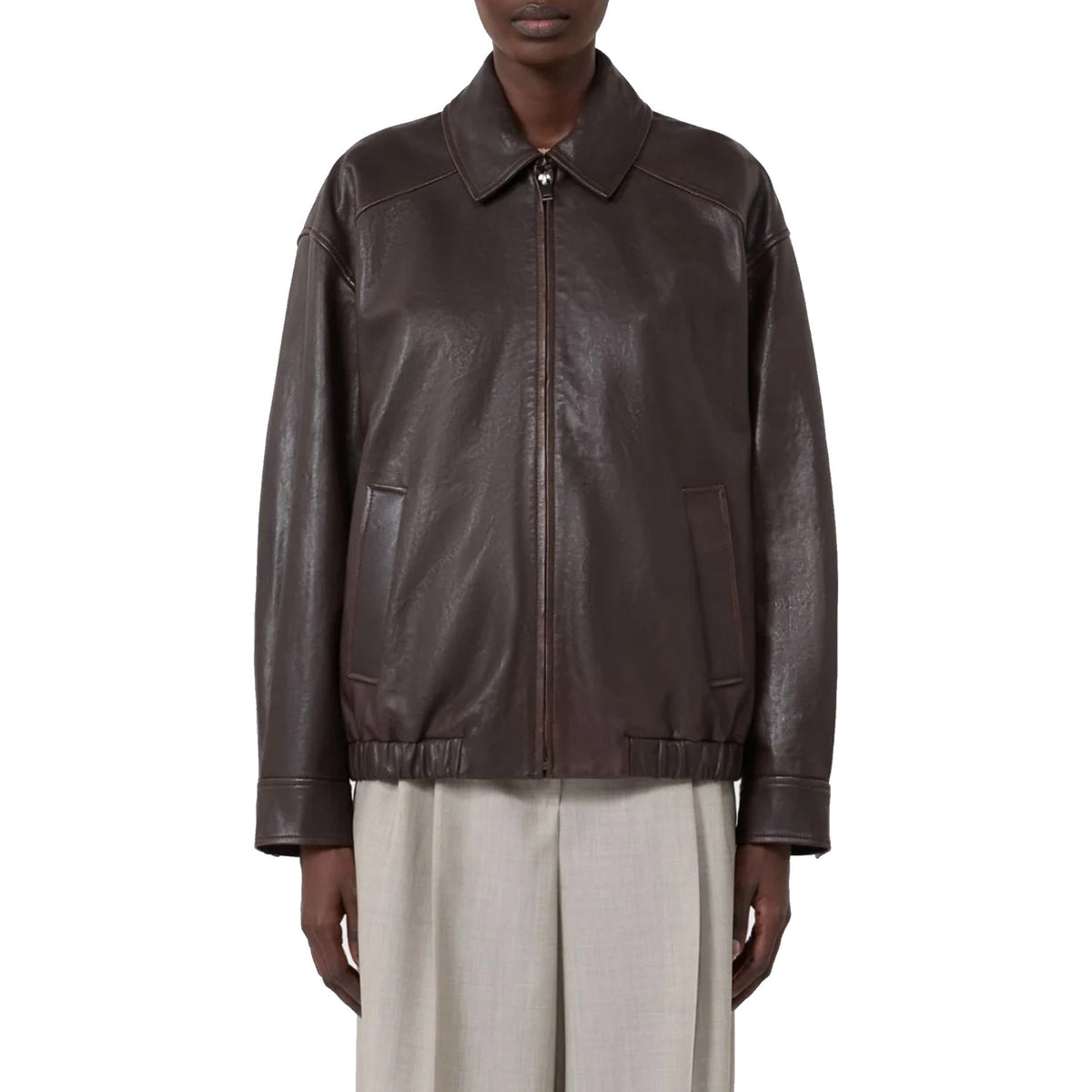 Max Mara Cose Leather Jacket - alternate view