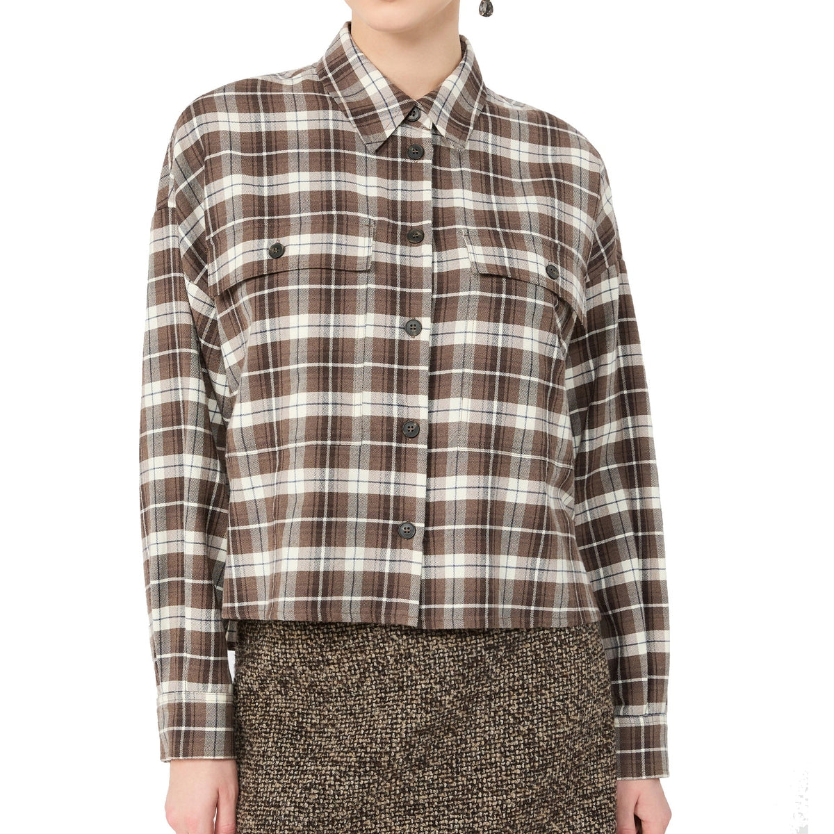 Max Mara Plaid Flannel Shirt - alternate view