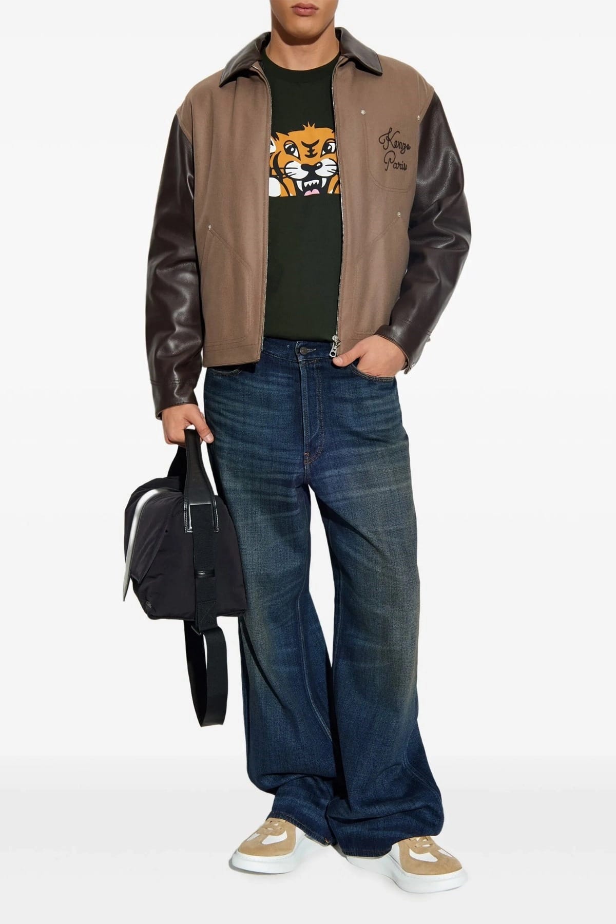 Kenzo Veste Paris à piqûre en chaînette - alternate view