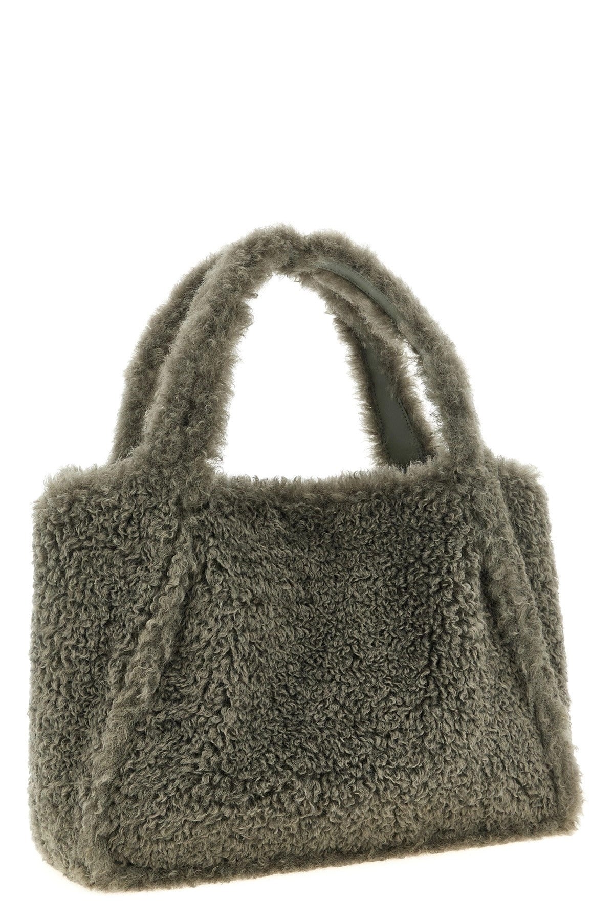 Stella McCartney Shearling Logo Shopping Bag - alternate view