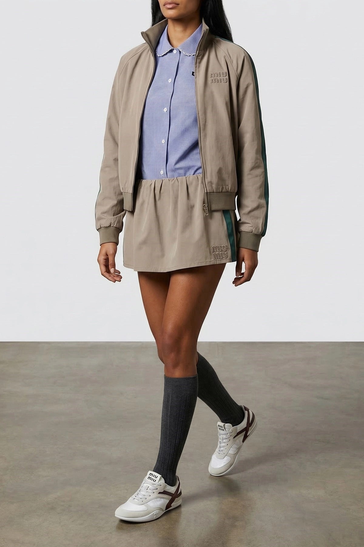 Miu Miu Old Twill Bomber - alternate view