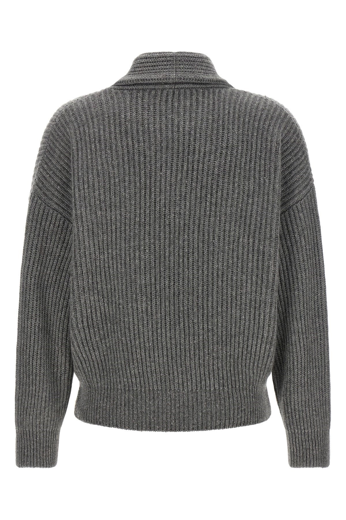Brunello Cucinelli Shawl Collar Wrap Cardigan