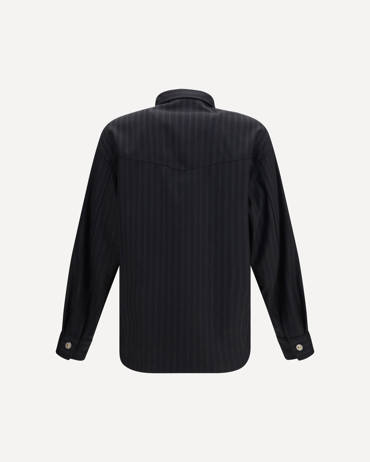 Versace Greca Monogram Jacquard Wool Shirt - alternate view