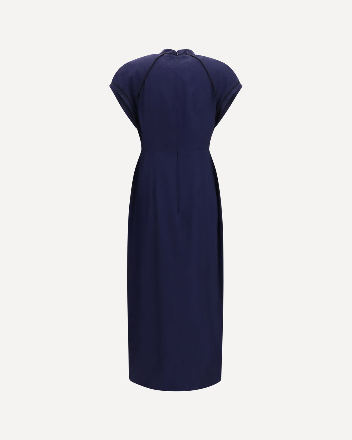 Alessandra Rich Silk Midi Dress With Buttons - alternate view