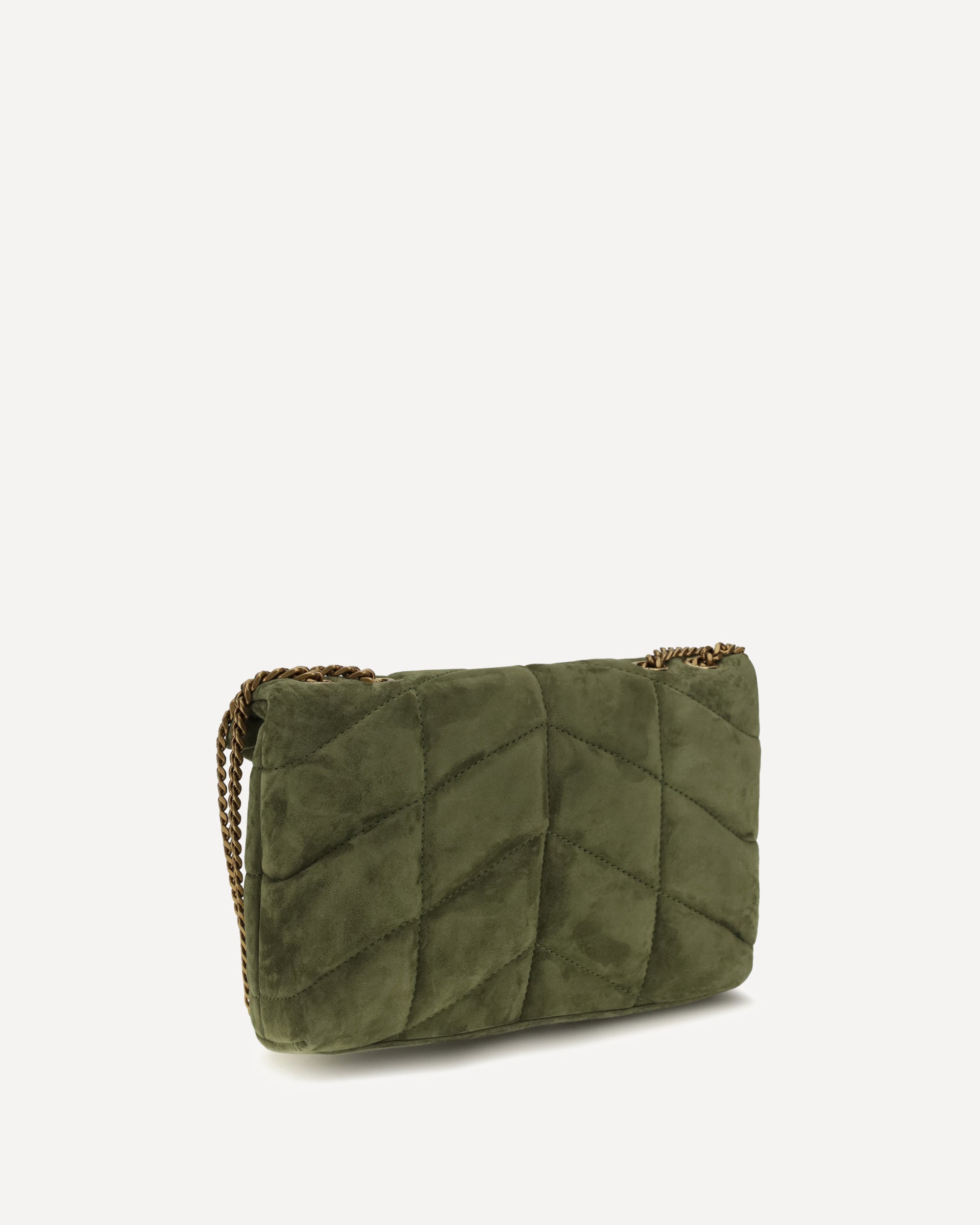 Saint Laurent Loulou Puffer Toy Suede Bag - alternate view