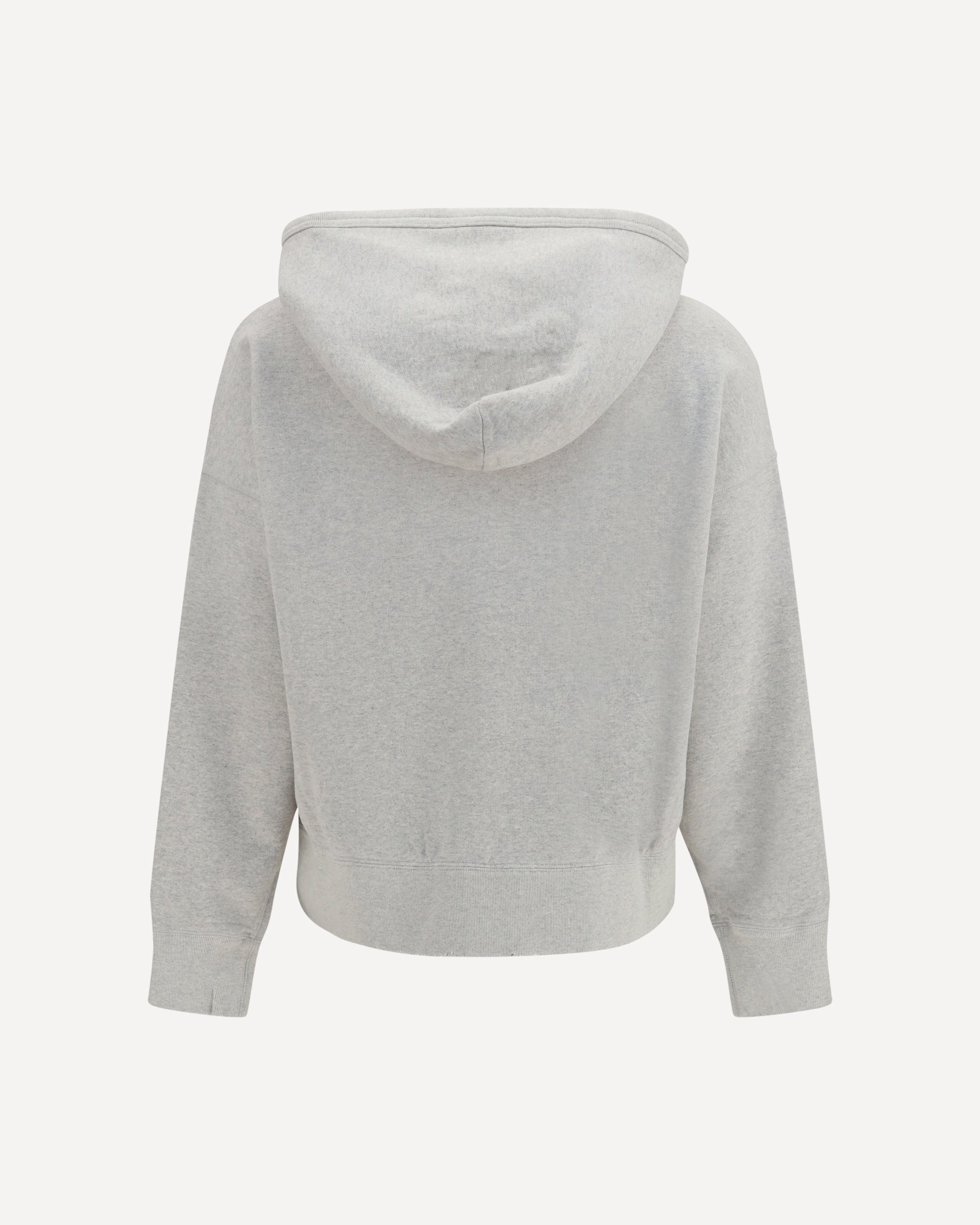 Prada Cotton Fleece Hoodie With Jewel Brooch