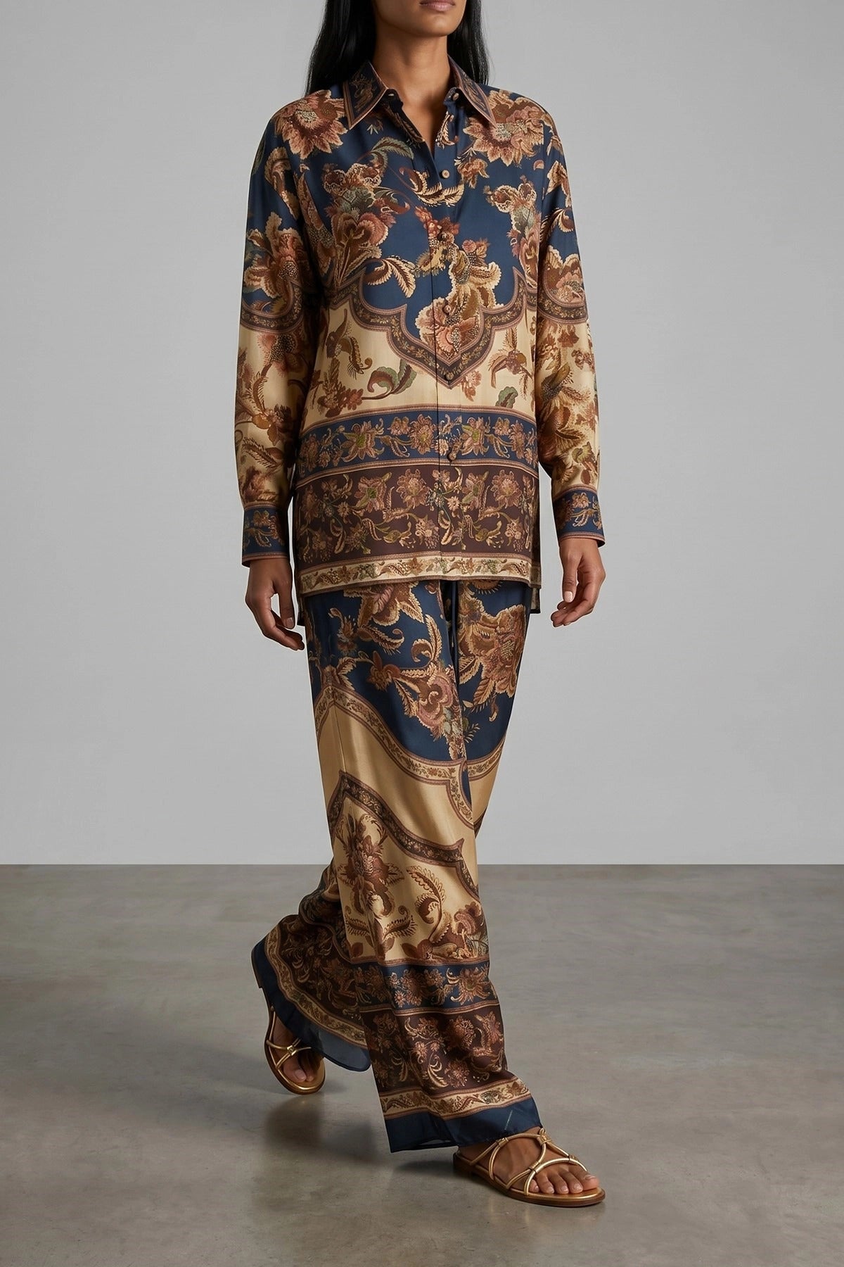 Zimmermann Aster Jacobean zijden broek - alternate view