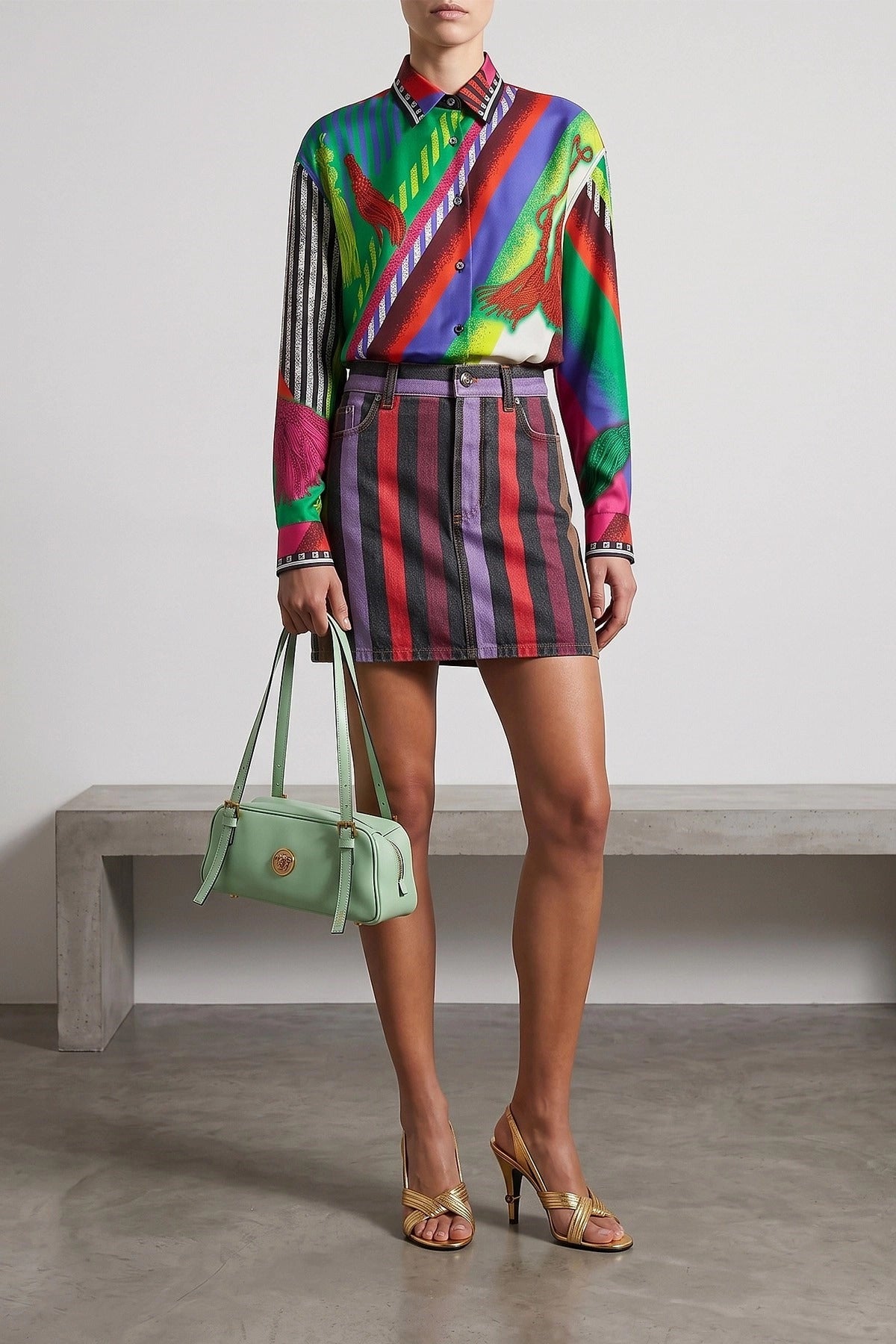 Versace Formula 6 Print Shirt