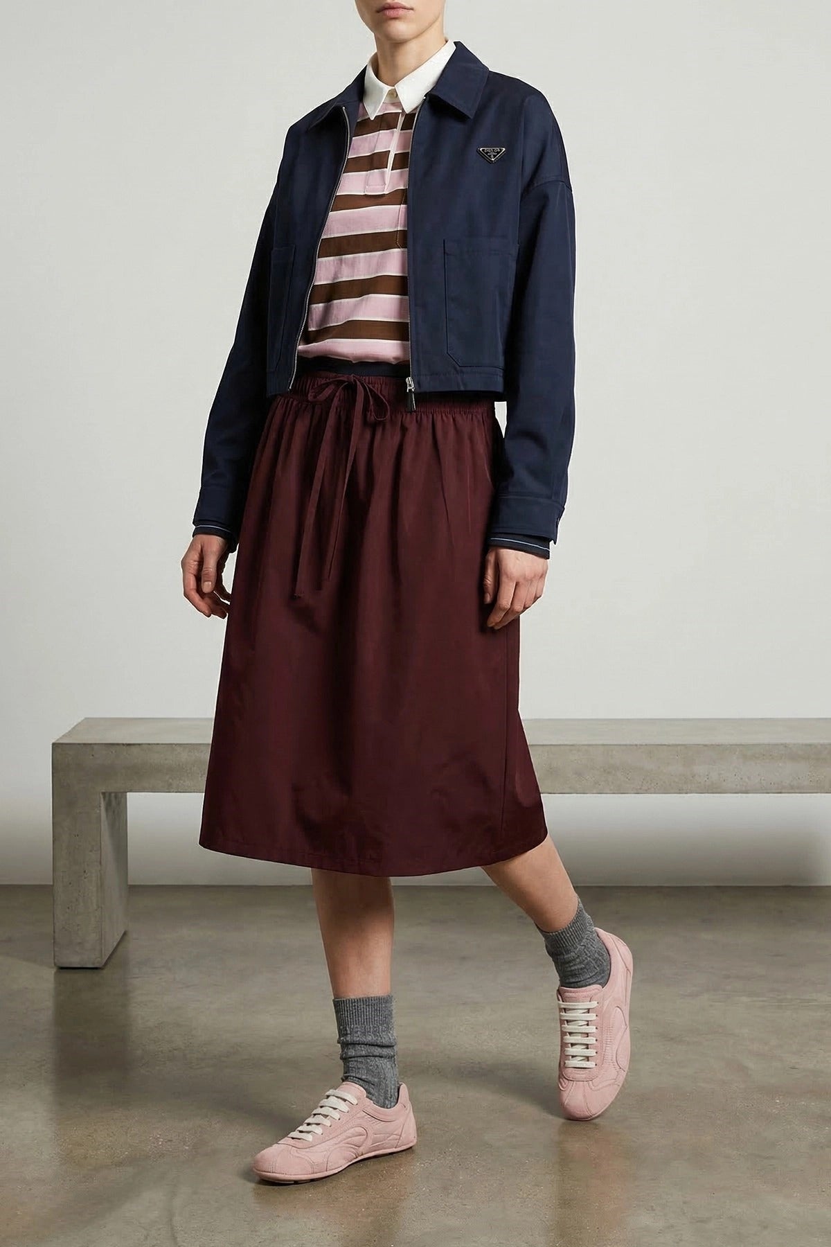 Prada Double Layer Elastic Skirt - alternate view