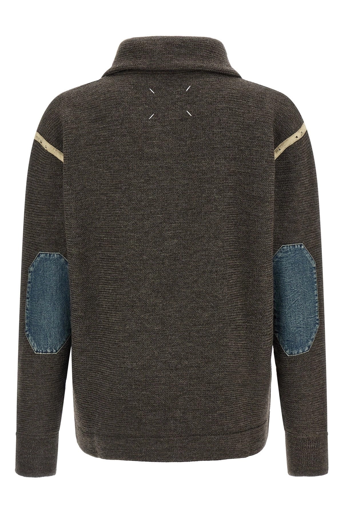 Maison Margiela Elbow Patch Quarter-Zip Sweater - alternate view
