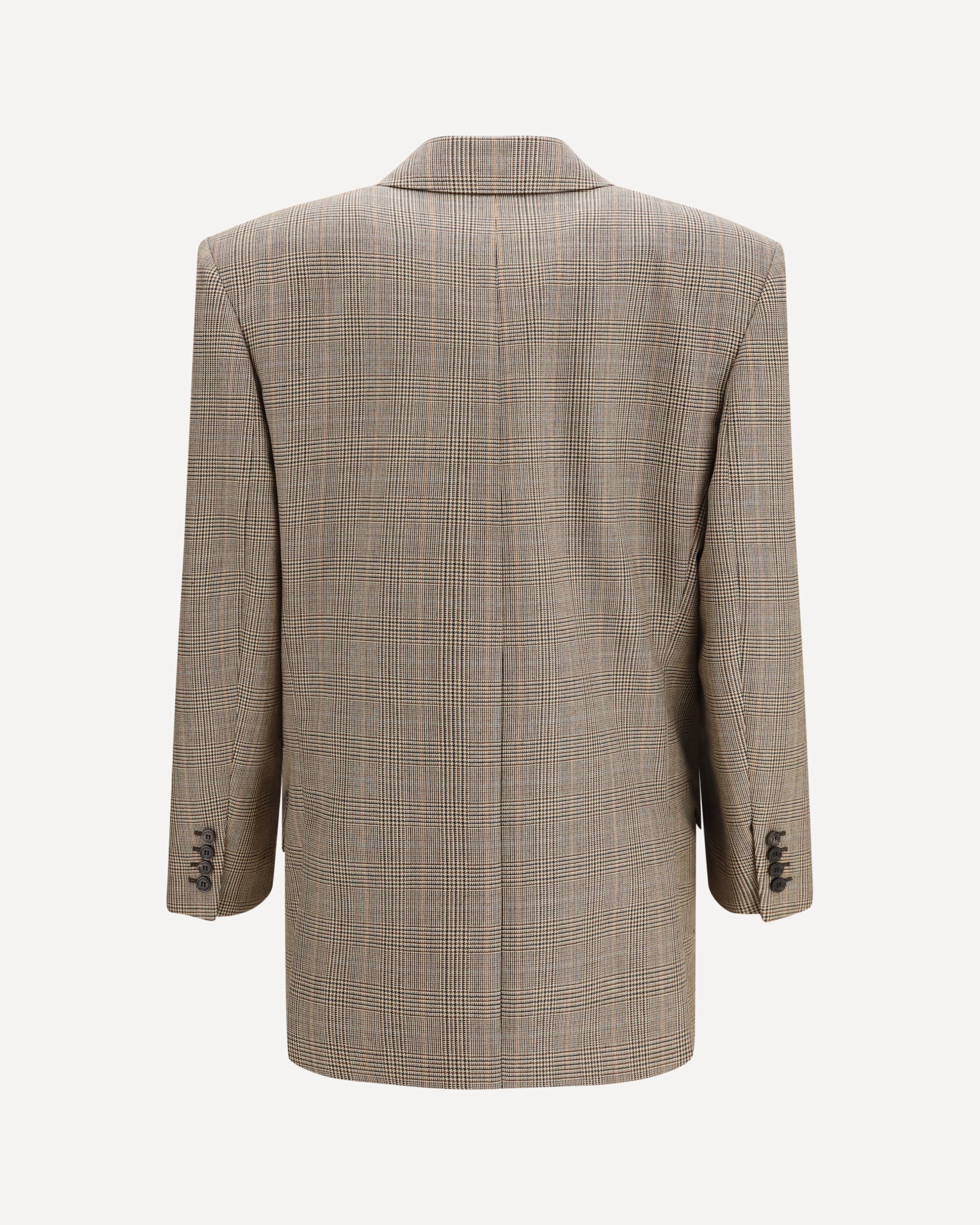 Saint Laurent Blazer in Lana Pied de Poule Principe di Galles