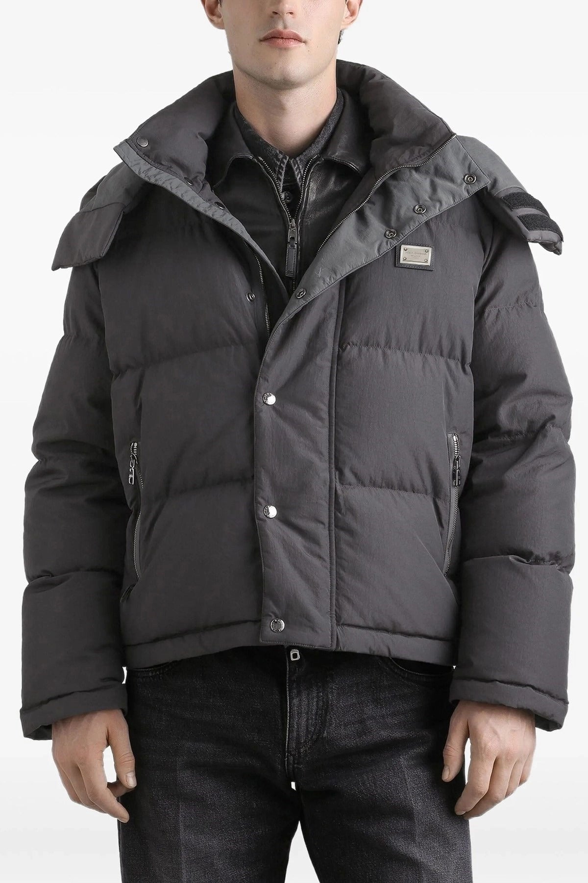 Dolce & Gabbana Logo Patch Down Jacket