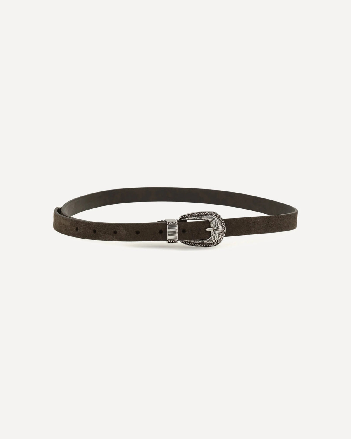 Brunello Cucinelli Suede Belt With Prong Buckle - alternate view
