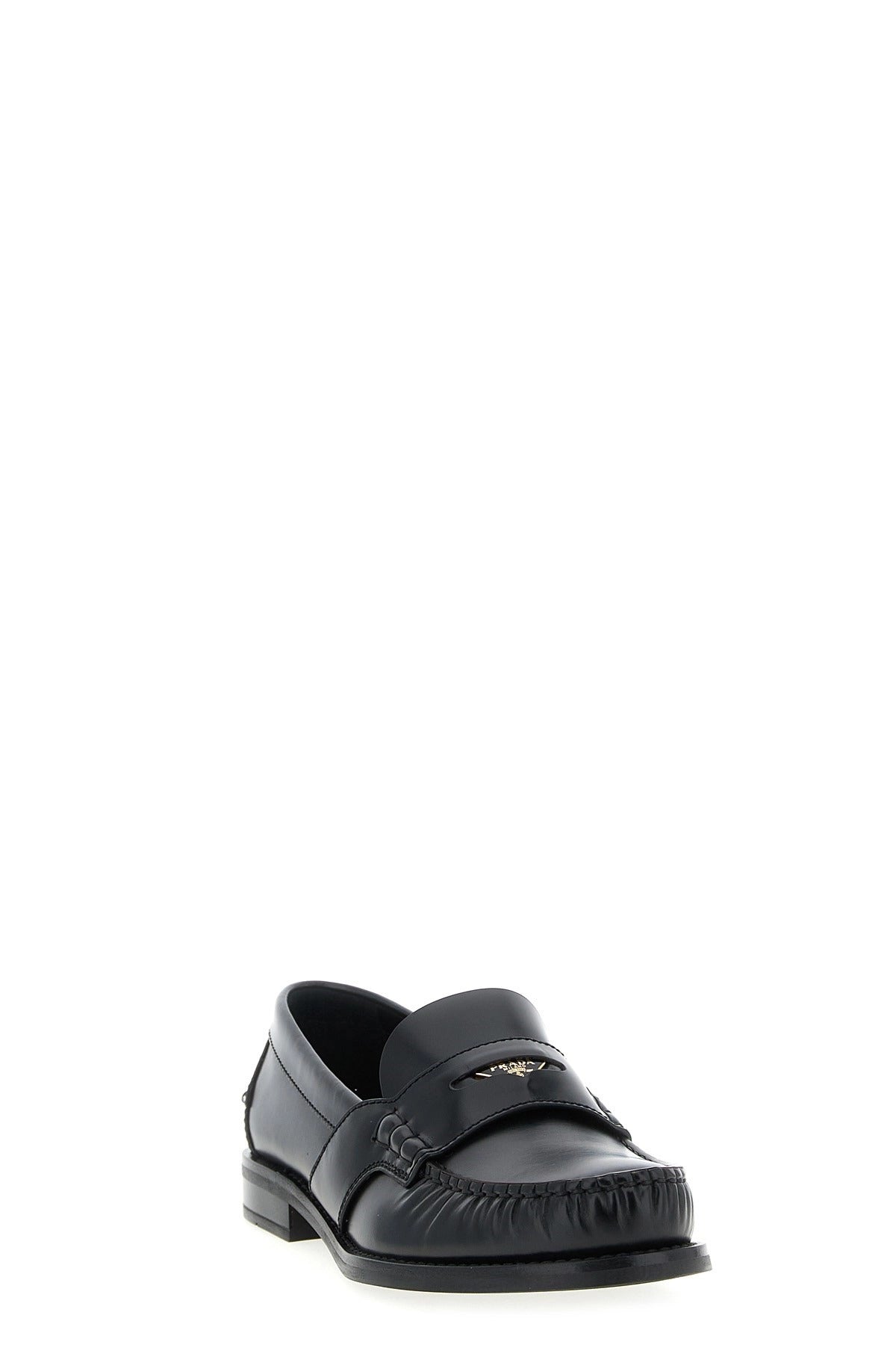 Prada Brushed Calf Leather Loafers - alternate view