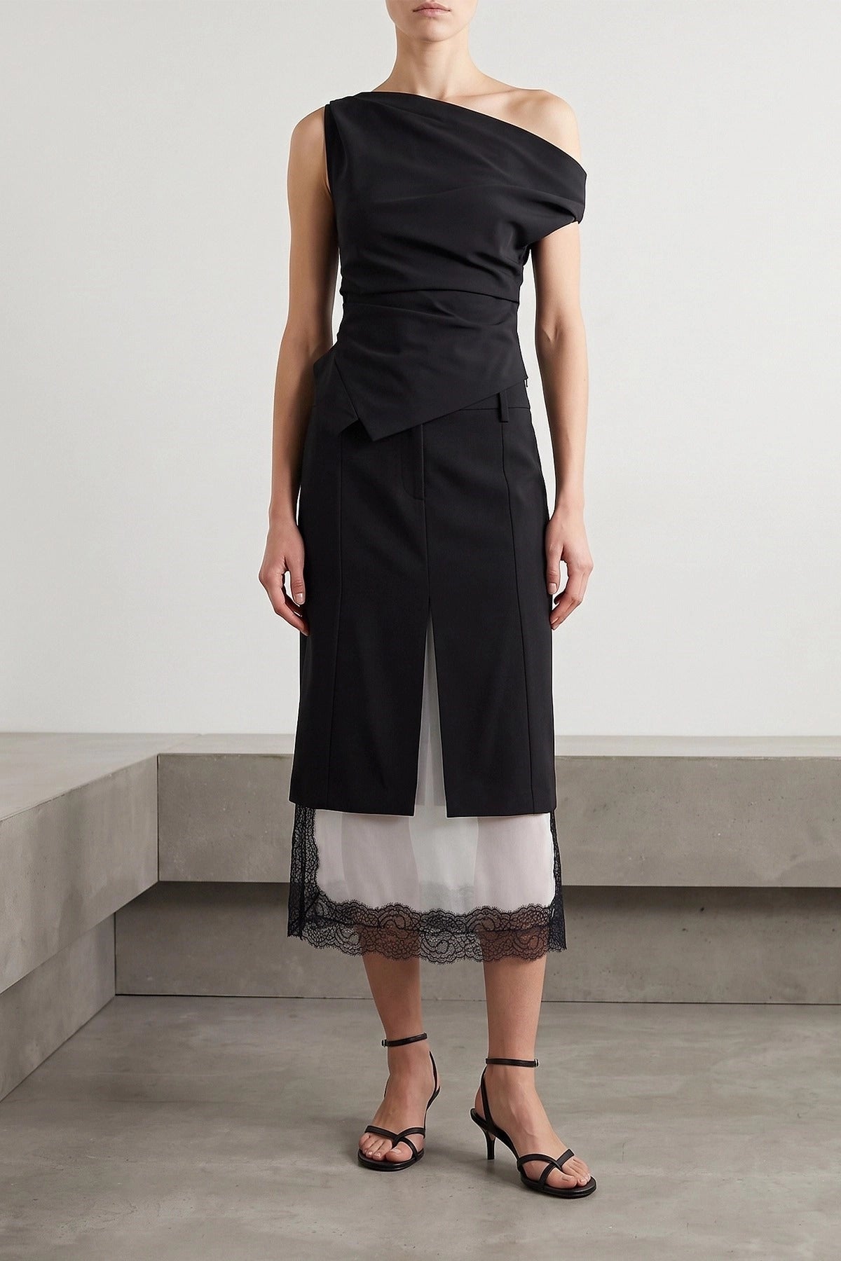 Rohe Asymmetrical Draped Top - alternate view