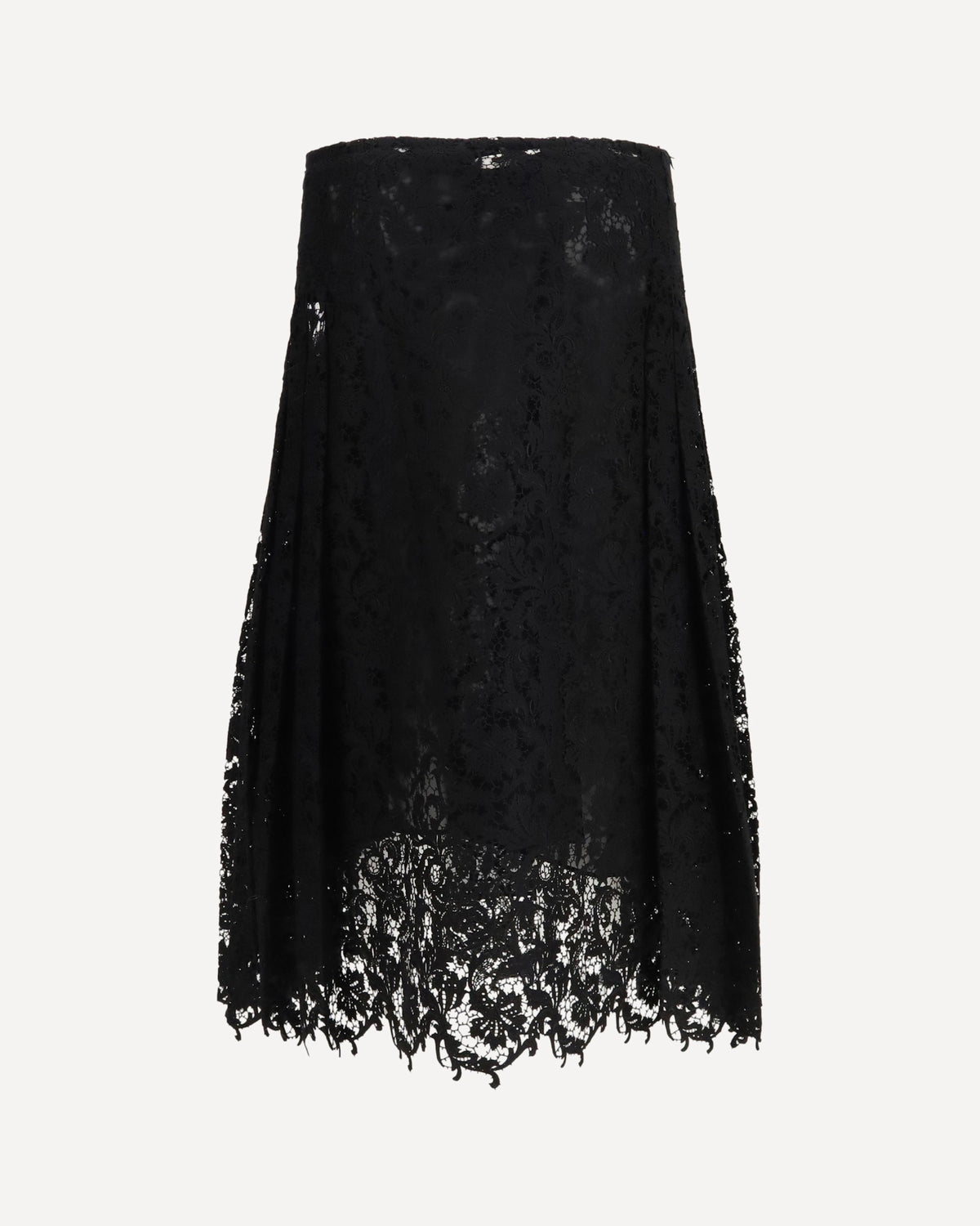 Fendi Flared Midi Skirt In Macramé Lace - alternate view