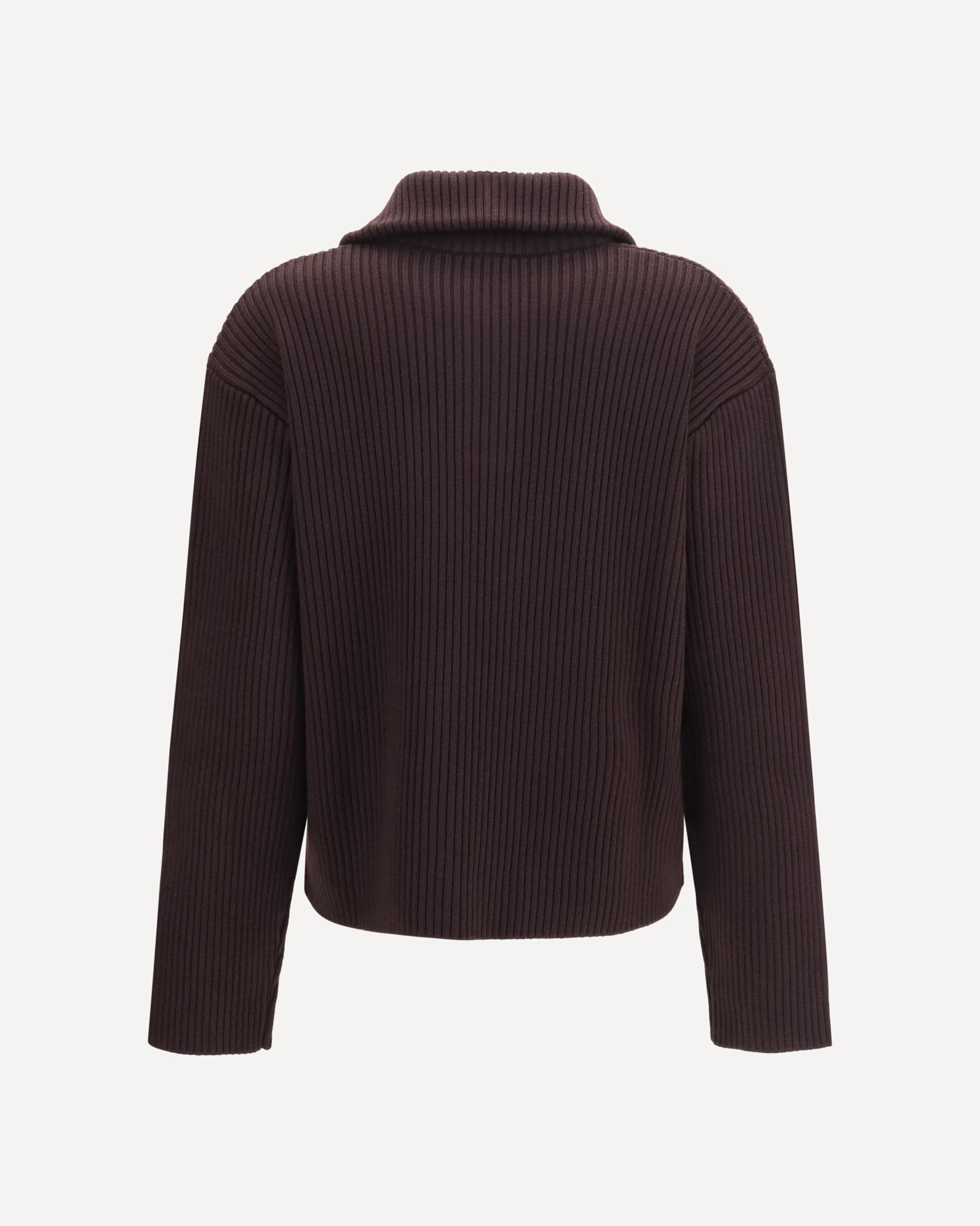 Courrèges Rippenstrick-Pullover mit Reißverschluss - alternate view