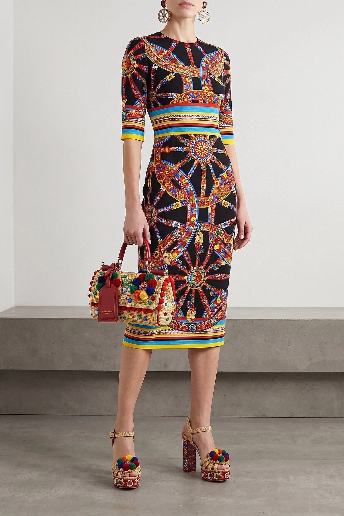 Dolce & Gabbana Carretto Print Dress - alternate view