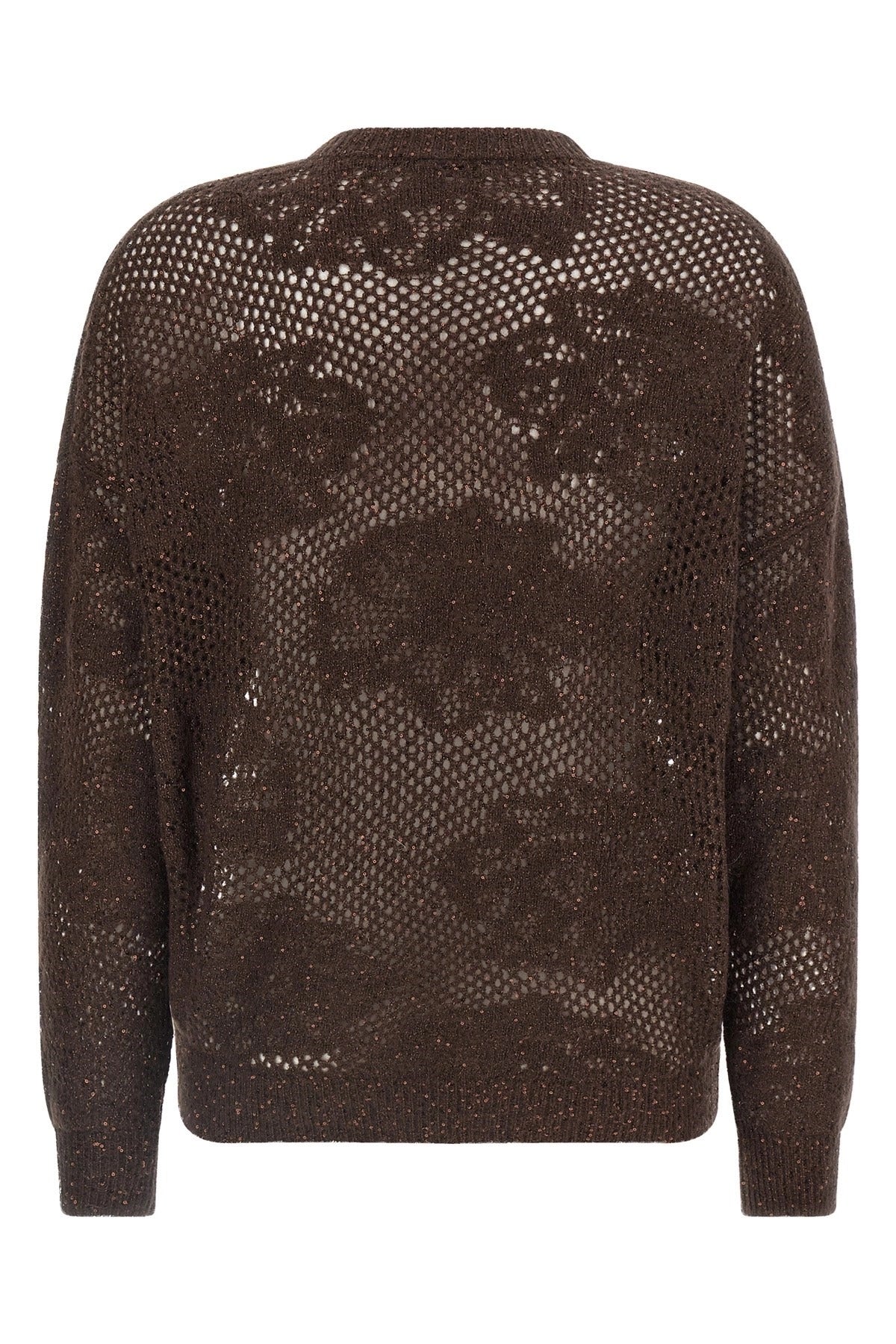Brunello Cucinelli Flower Lace Sweater