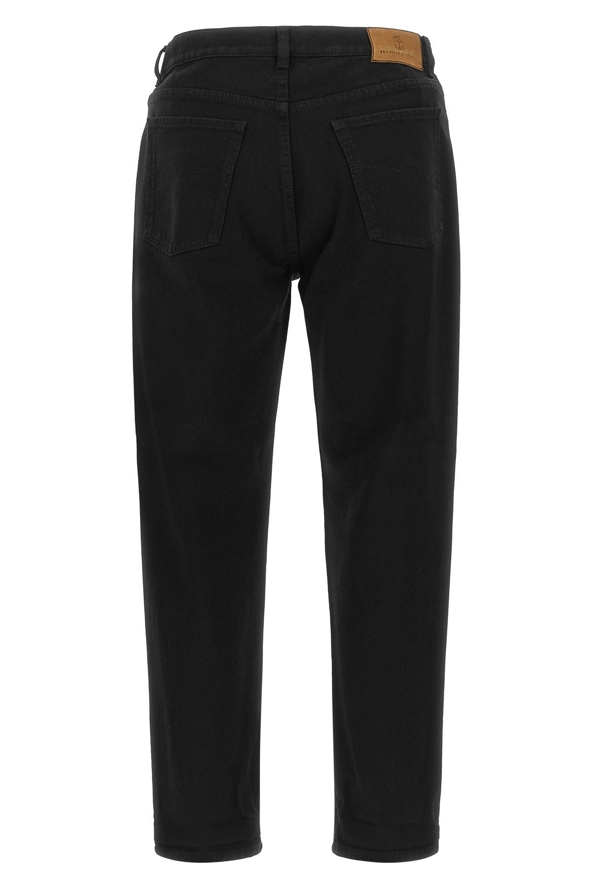 Brunello Cucinelli Garment-Dyed Straight Leg Jeans - alternate view