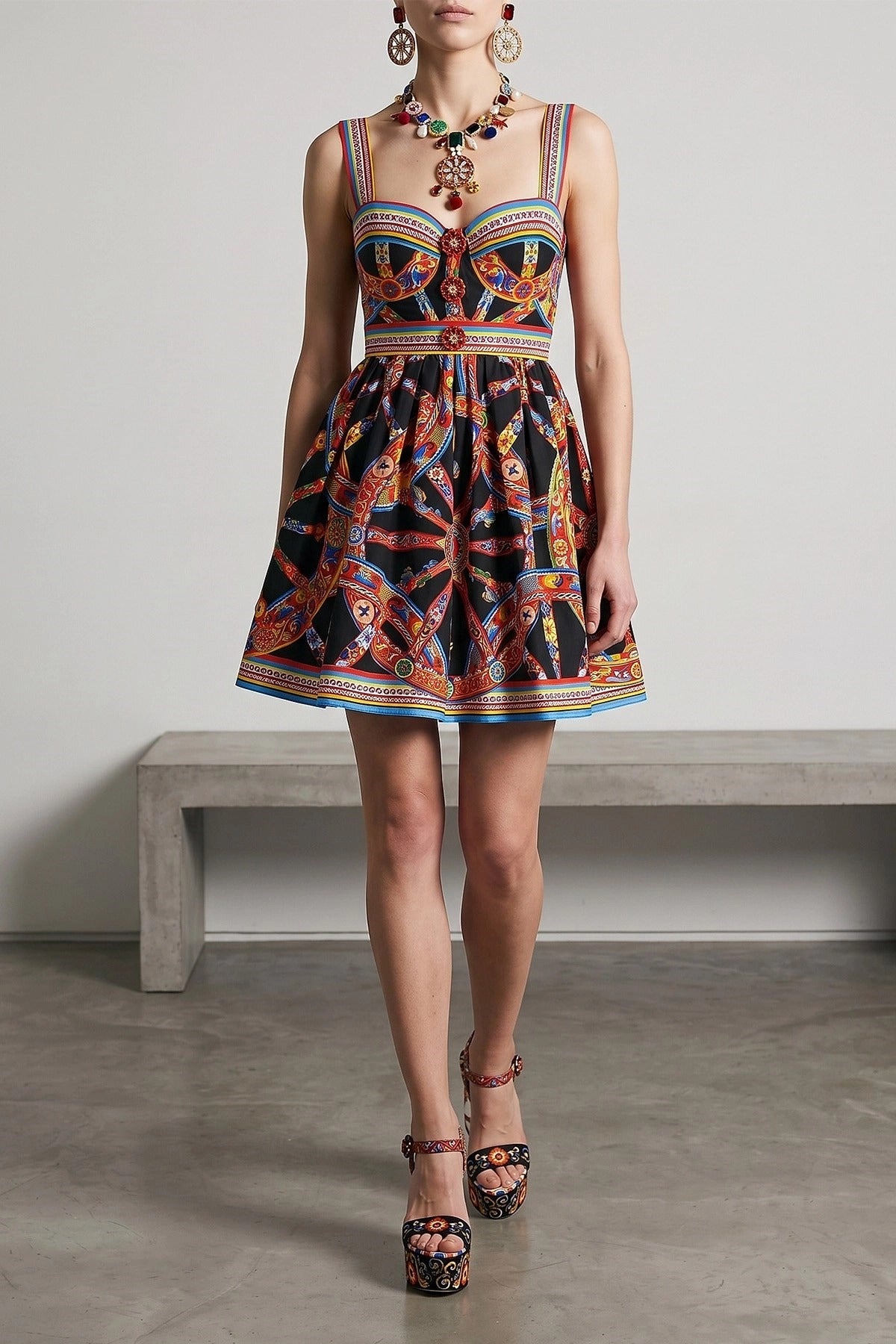 Dolce & Gabbana Carretto Mini Dress - alternate view