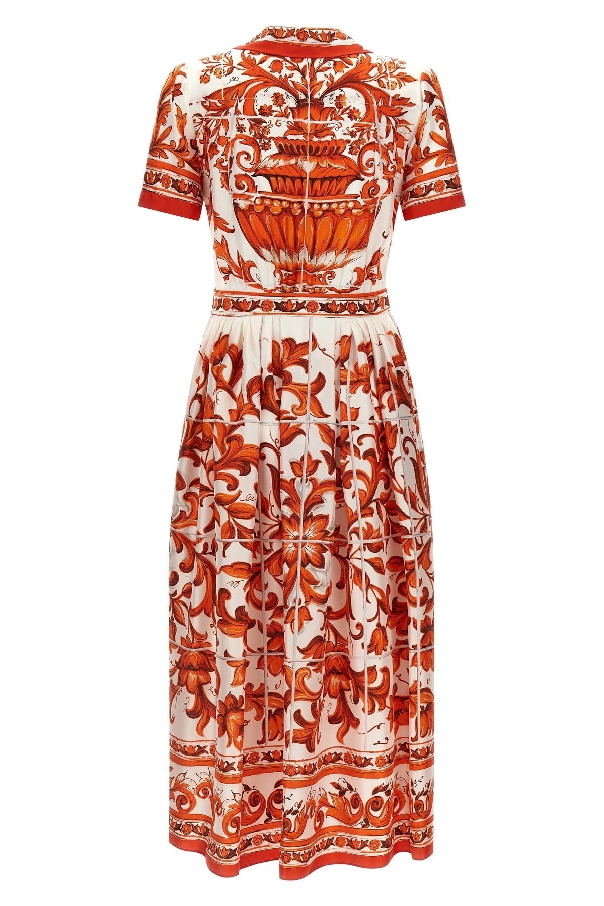 Dolce & Gabbana Maiolica Print Midi Dress - alternate view