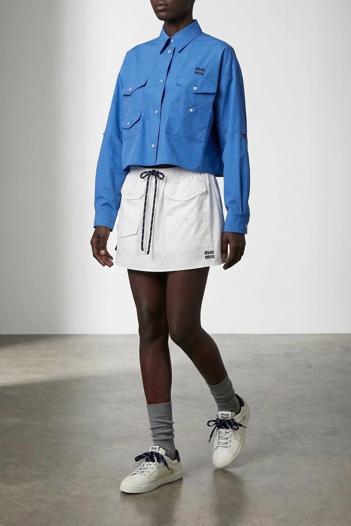 Miu Miu Deco Calf Sneakers - alternate view