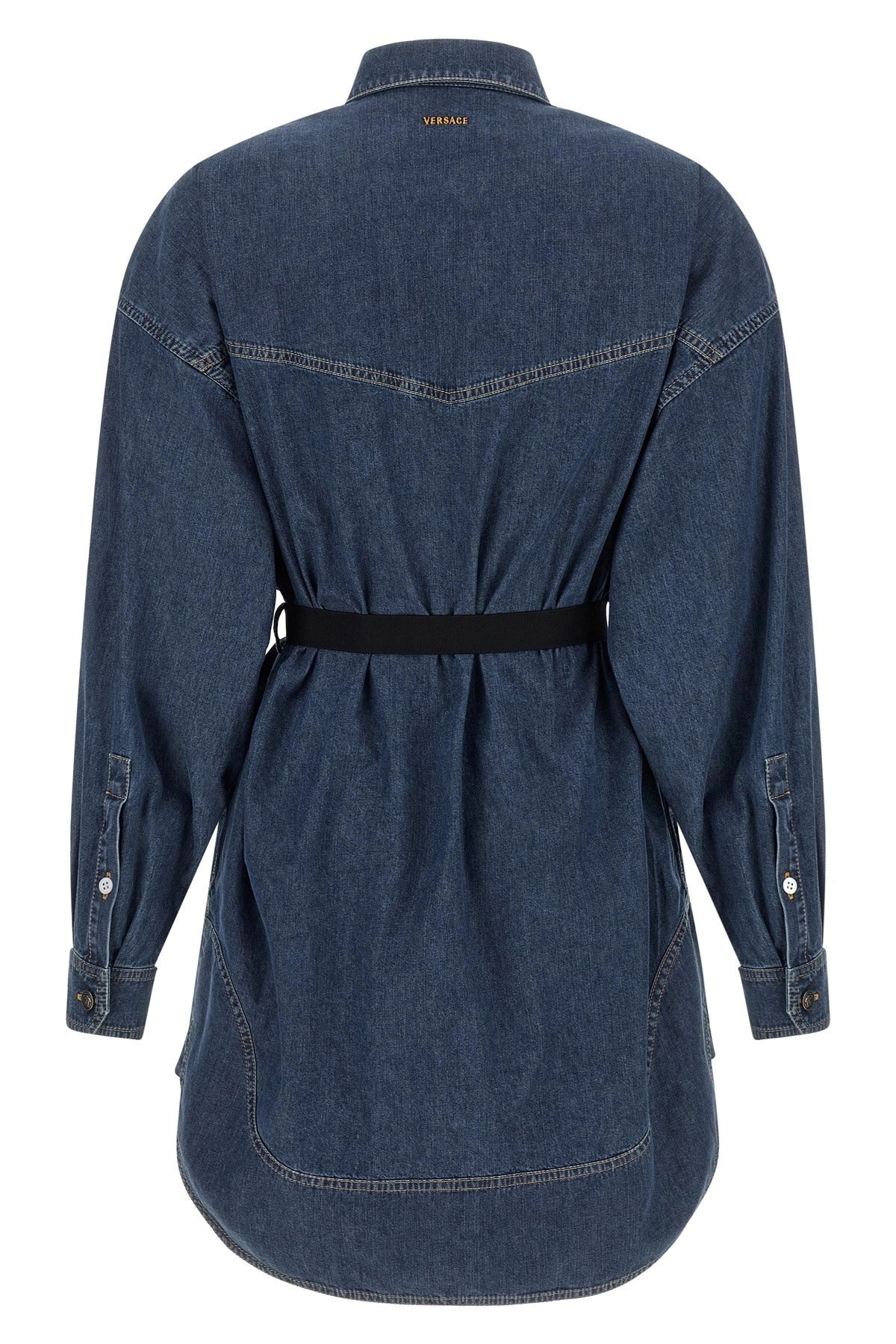 Versace Chambray Denim Mini Dress
