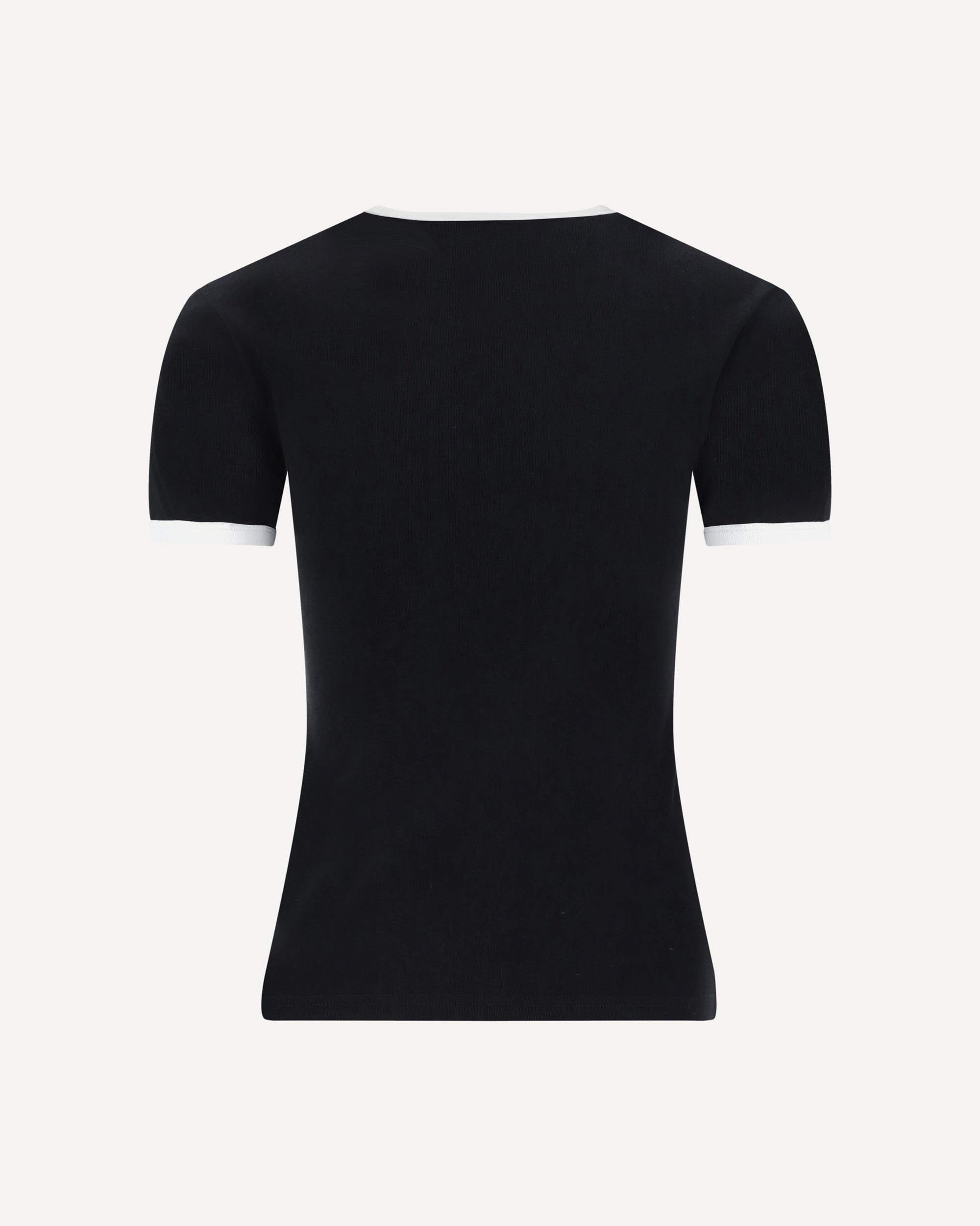 Logo T-Shirt With Contrast Crew Neck - alternate view