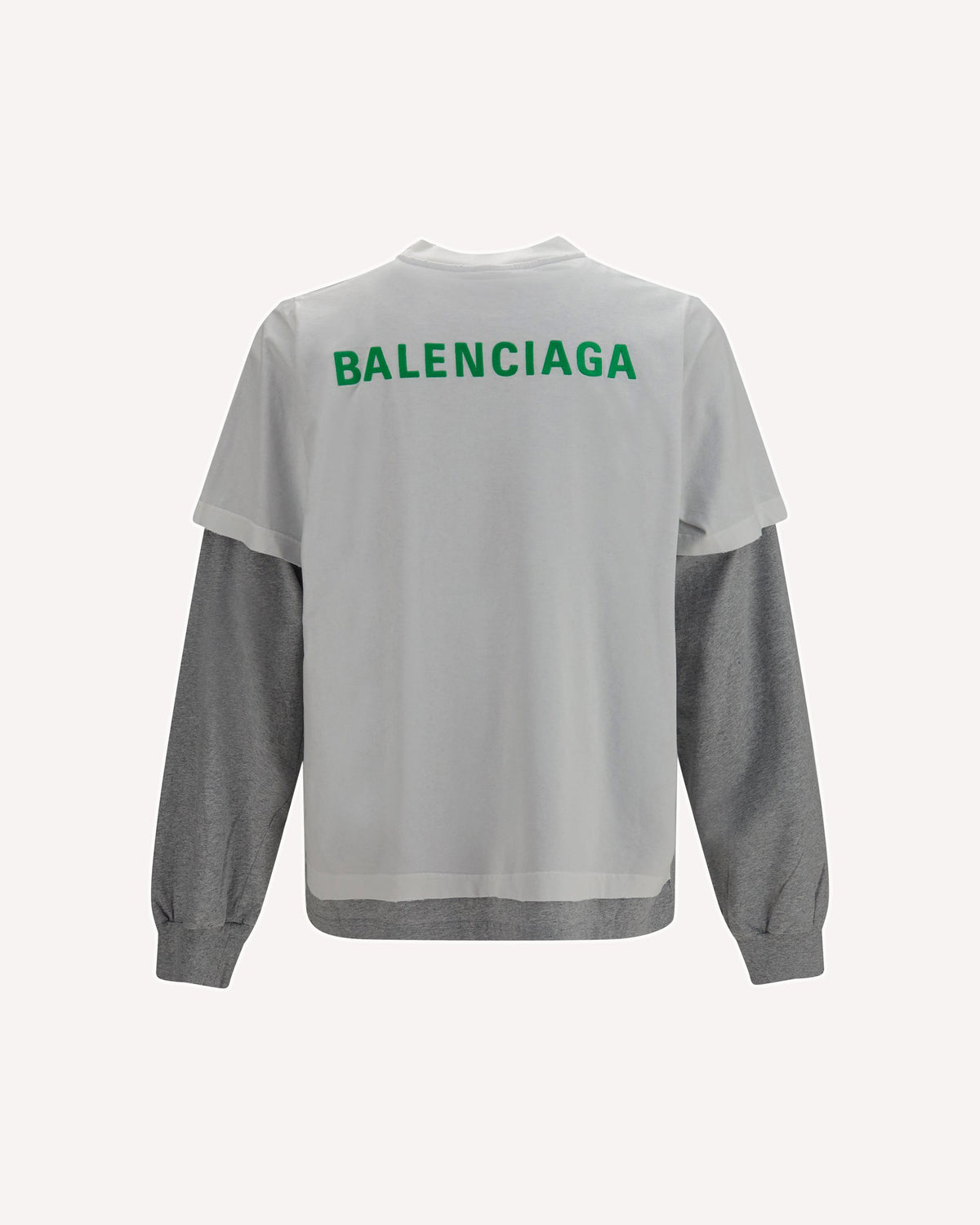 Balenciaga Double-Sleeve Cotton T-Shirt - alternate view