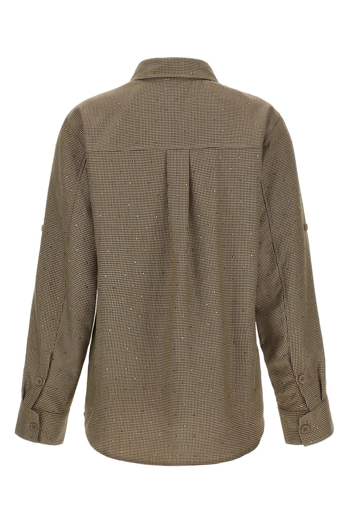 P.A.R.O.S.H. Palais Houndstooth Rhinestone Shirt - alternate view