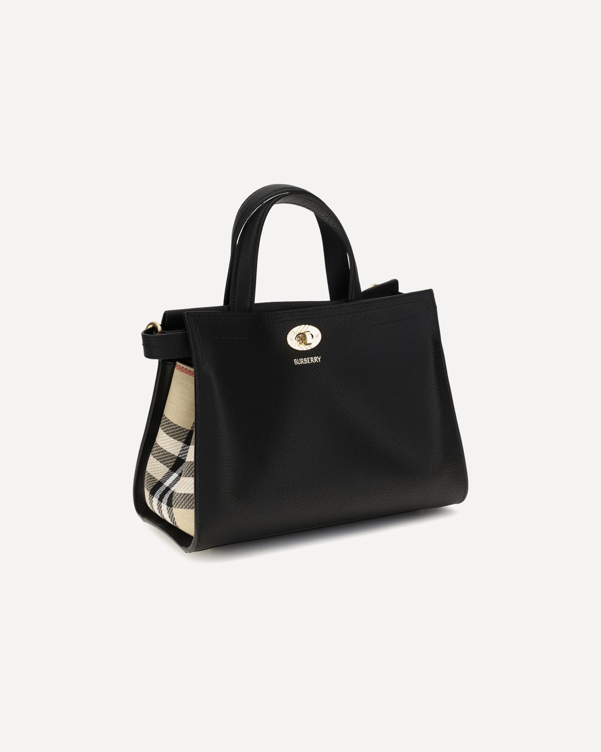 Burberry Mini Cotswolds Check Top Handle Bag