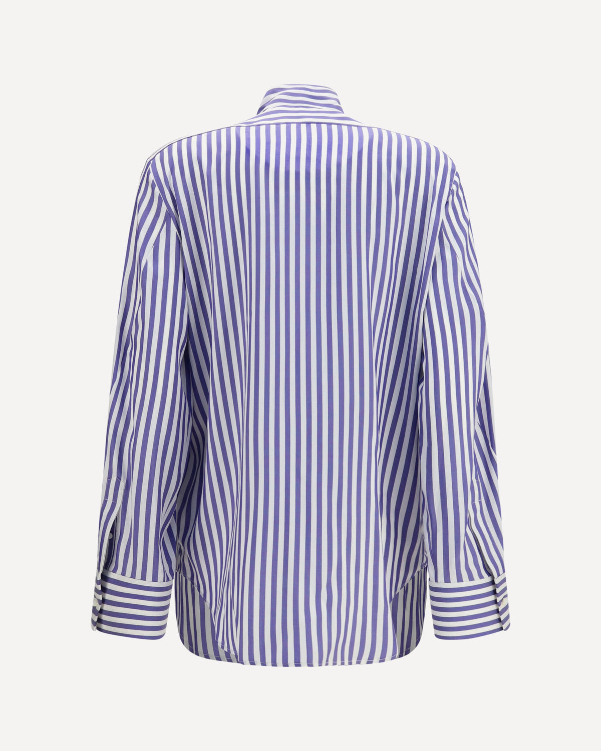Givenchy Silk Striped Cocoon Shirt With Bow - alternate view
