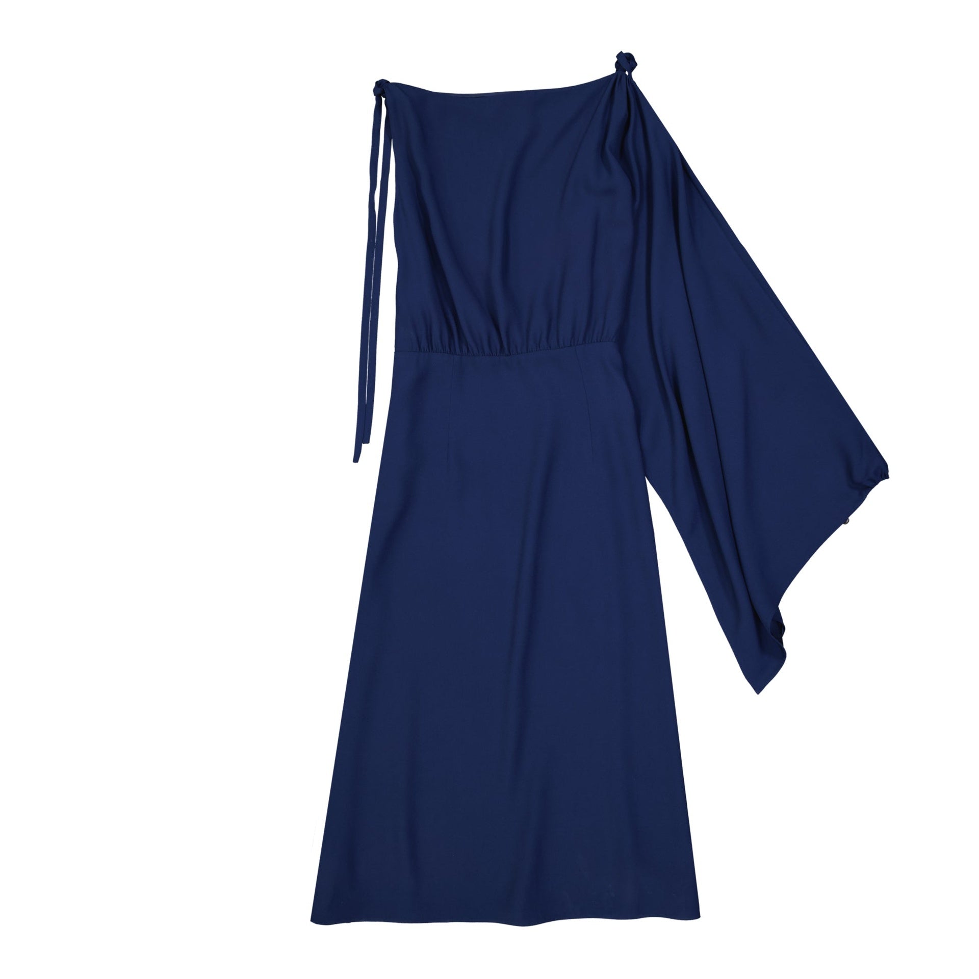 Flared One Sleeve Midi Dress - alternate view