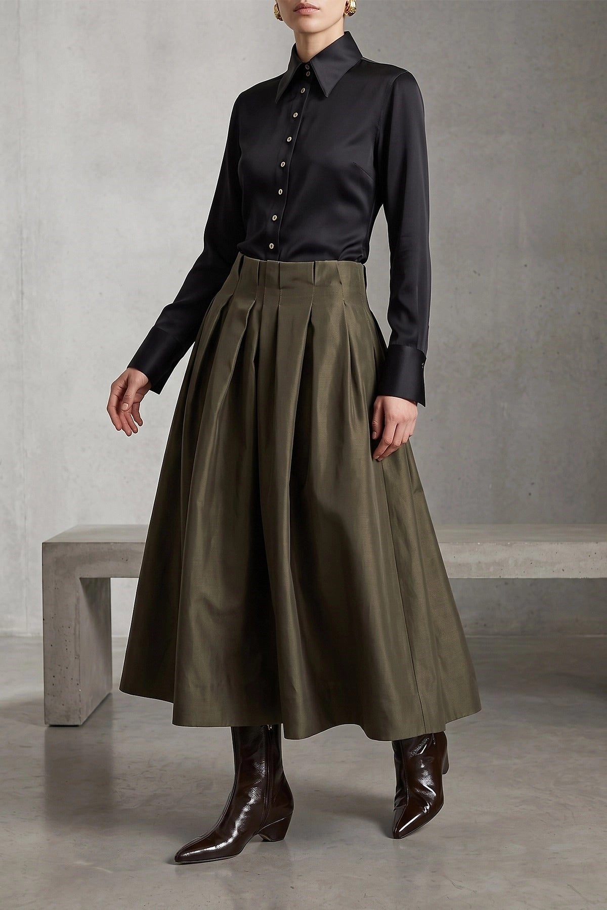 Khaite Astrid Midi Skirt - alternate view