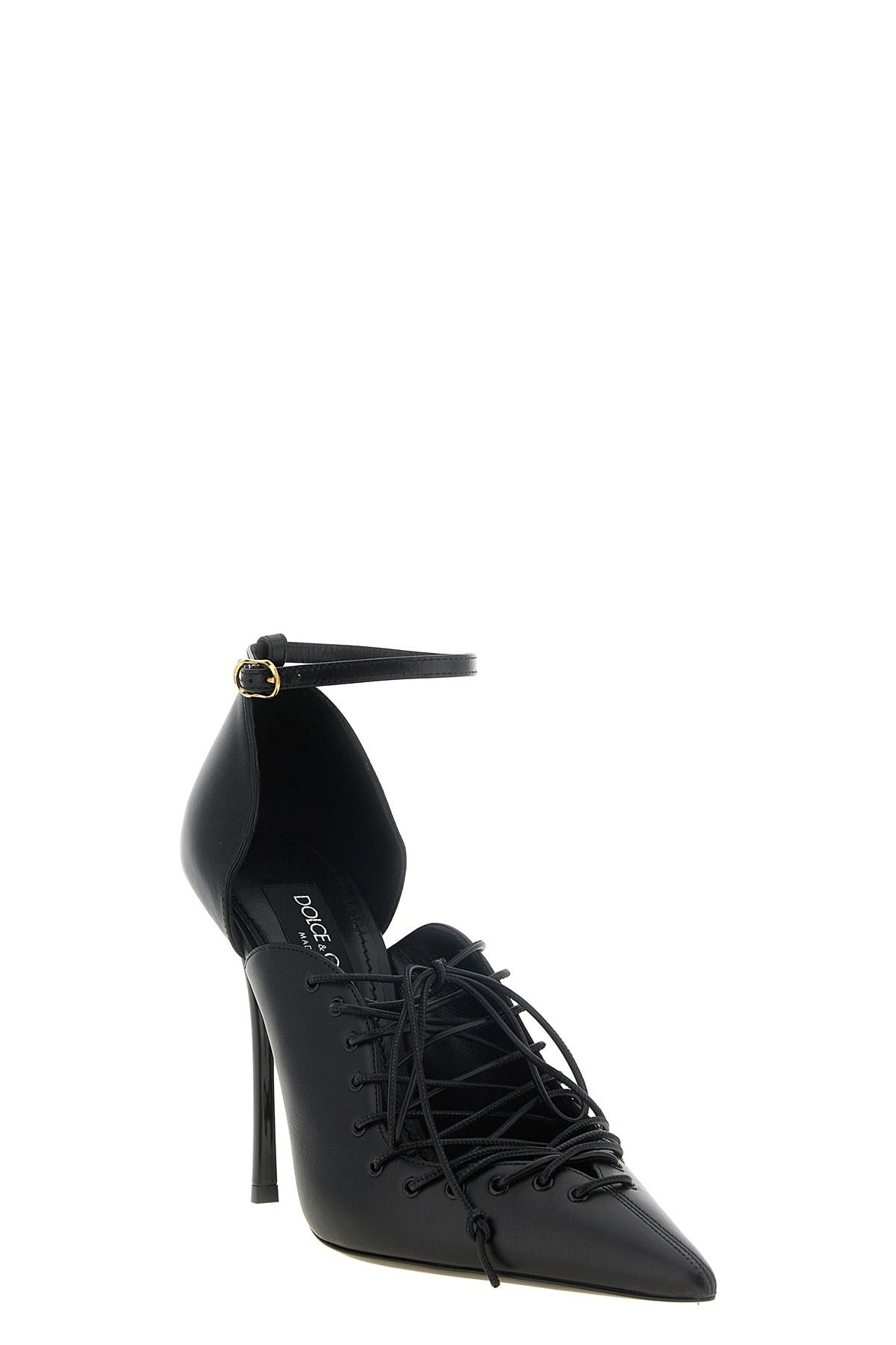 Dolce & Gabbana Leather Lace-Up Pumps - alternate view