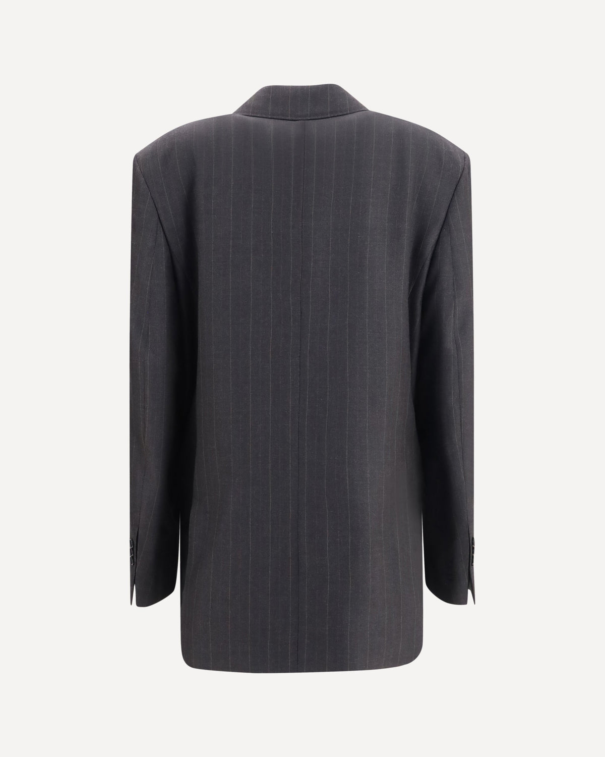 Ami Paris Striped Wool Double-Breasted Blazer - alternate view